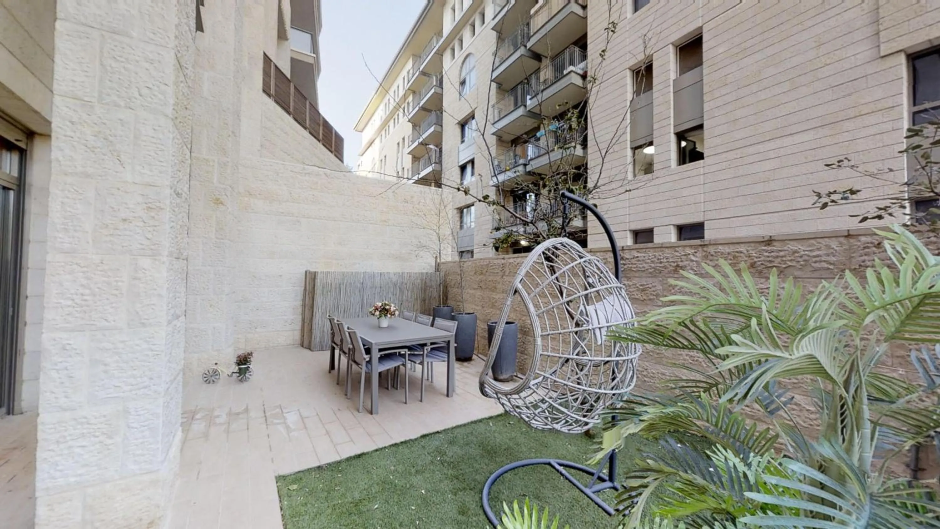 Patio in Haneviim Court Luxury by Rental Israel