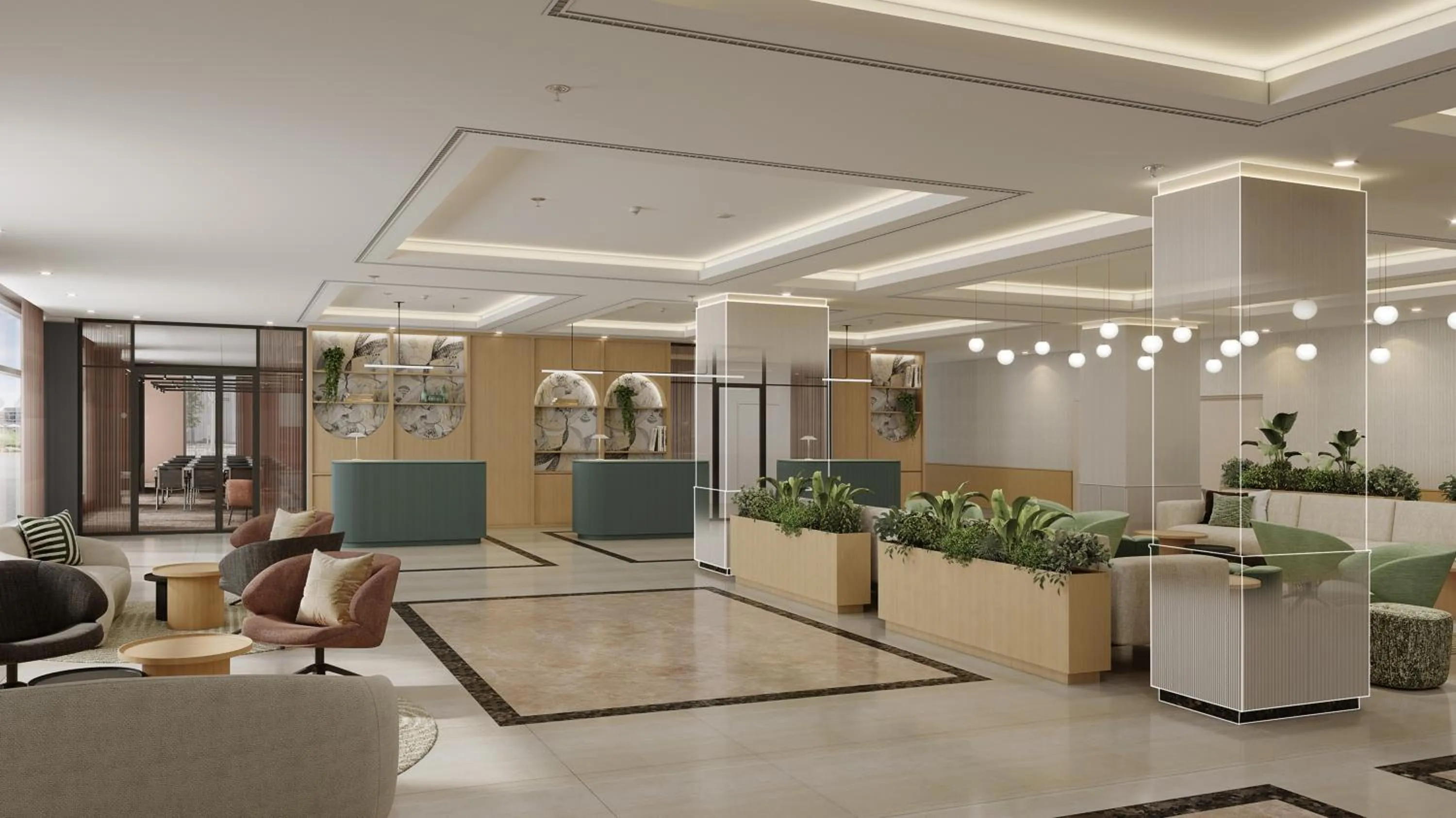 Lobby or reception in Barceló Dresden Newa