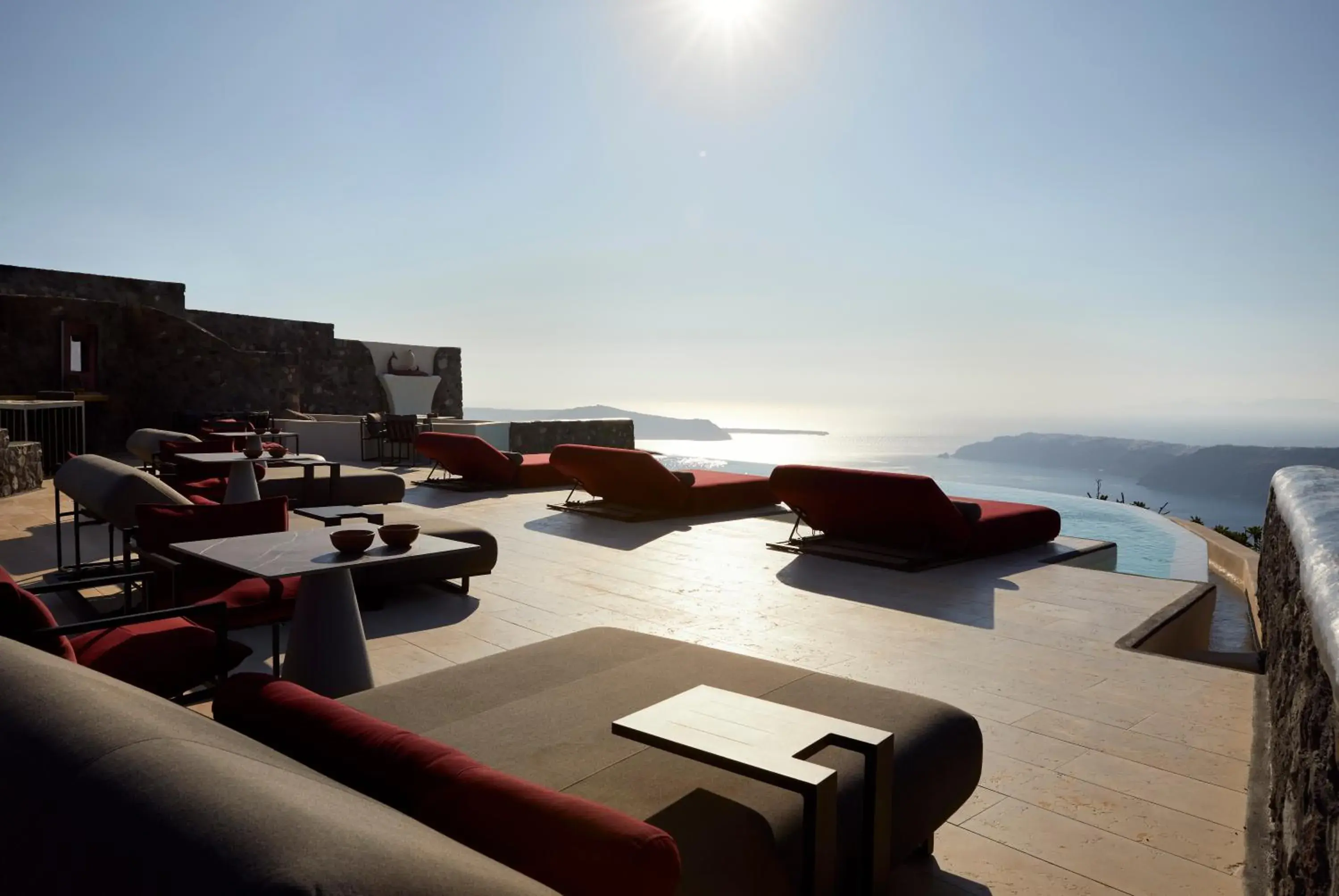 Pool view in White Pearl Cavalieri Pool view in White Pearl Cavalieri