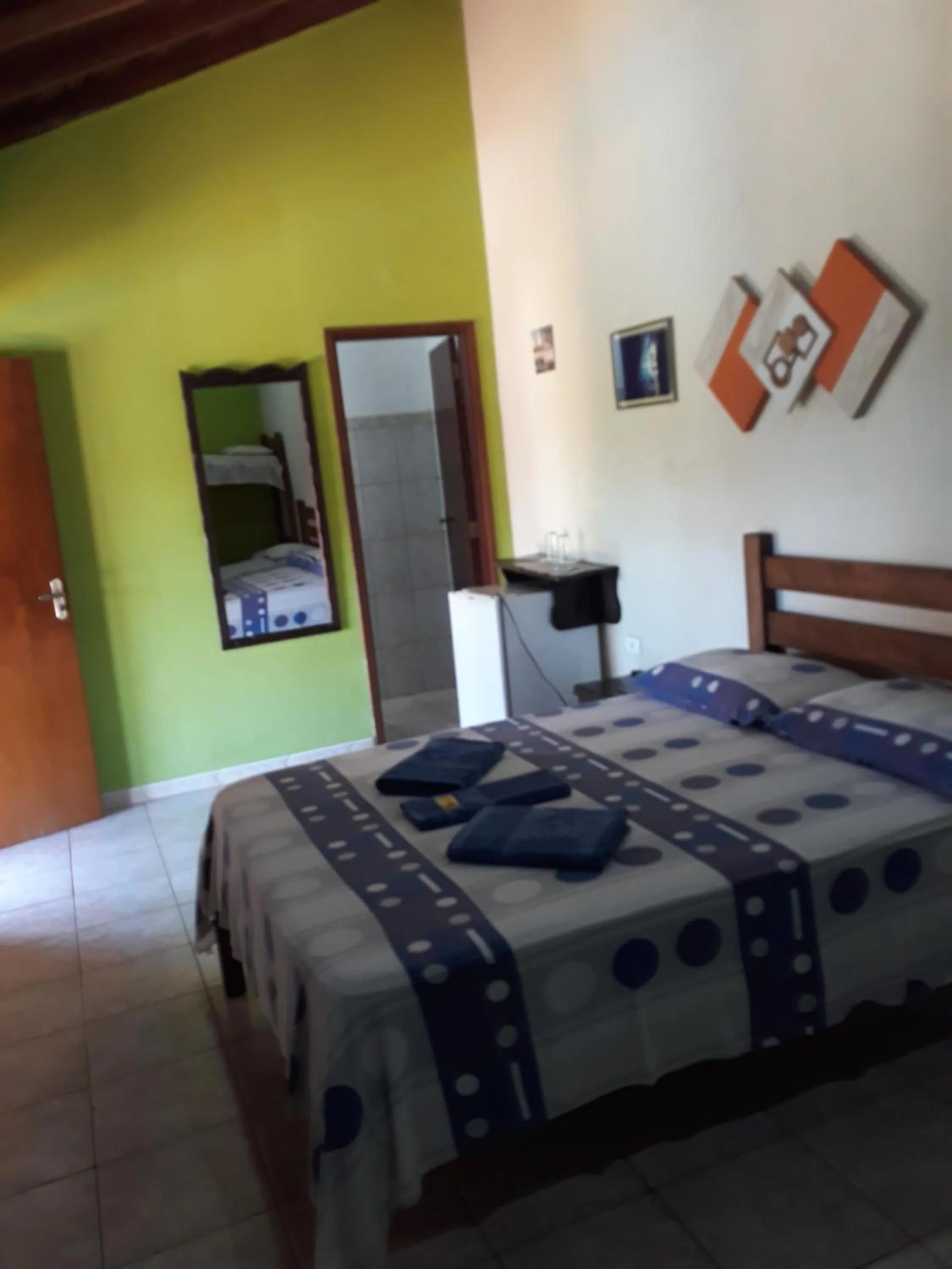 Bed in Pousada Jacare Pepira