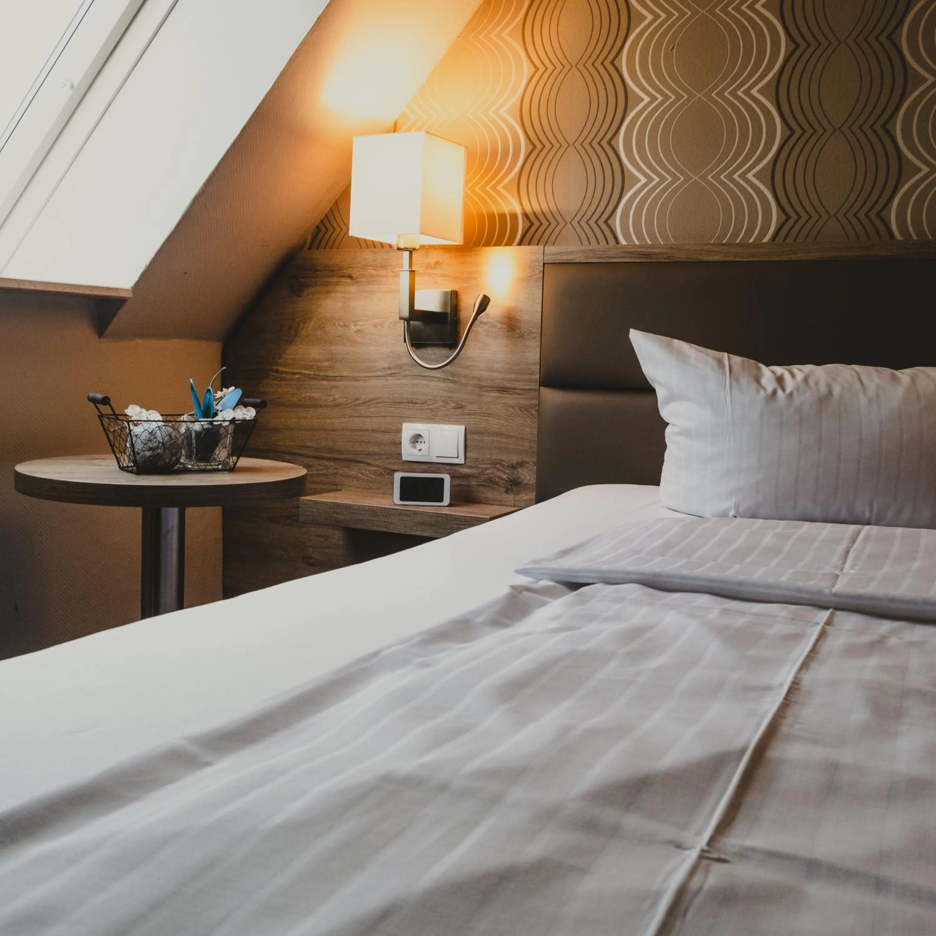 Bed in Hotel Saltenhof