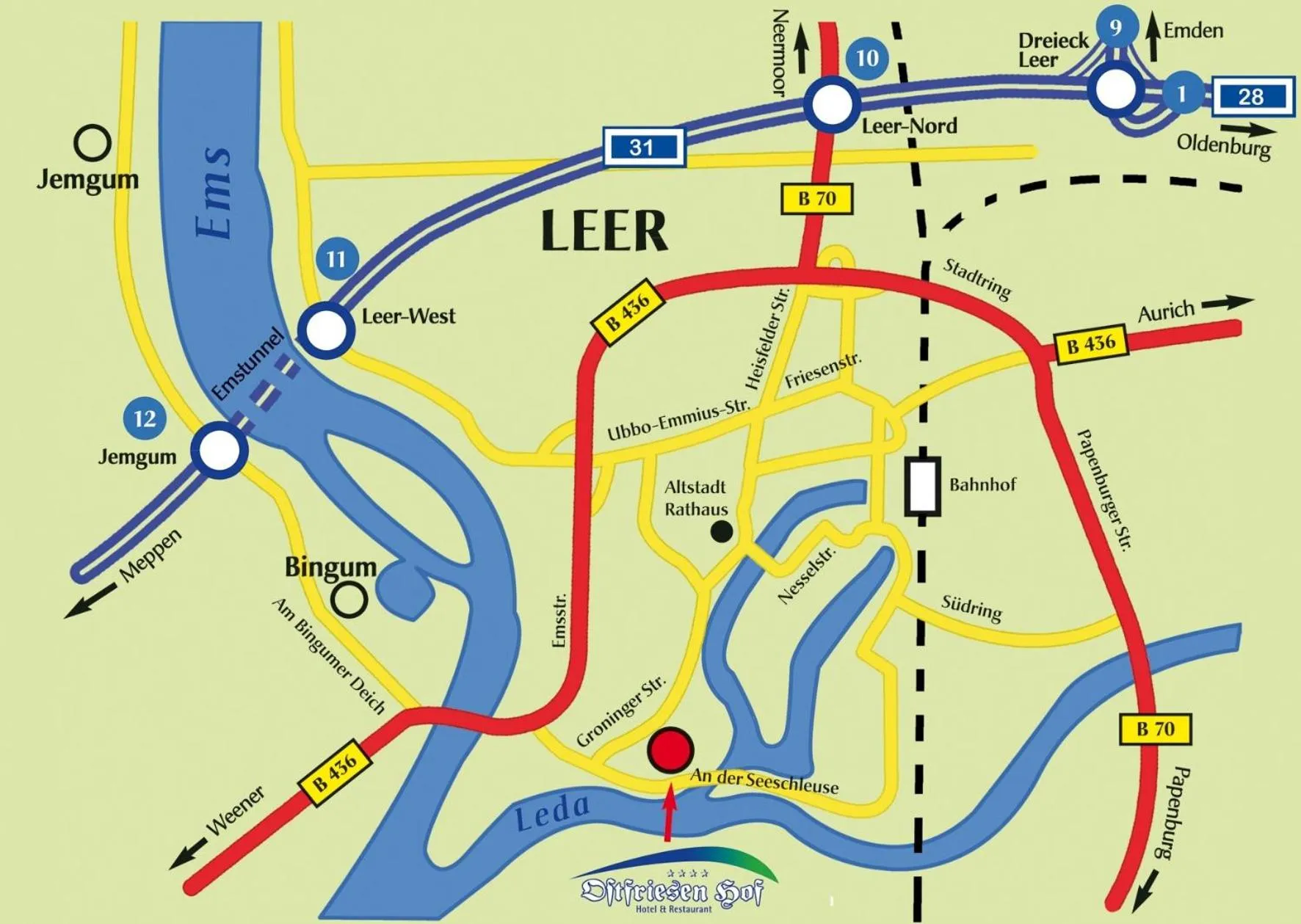 Area and facilities in Hotel Ostfriesen Hof