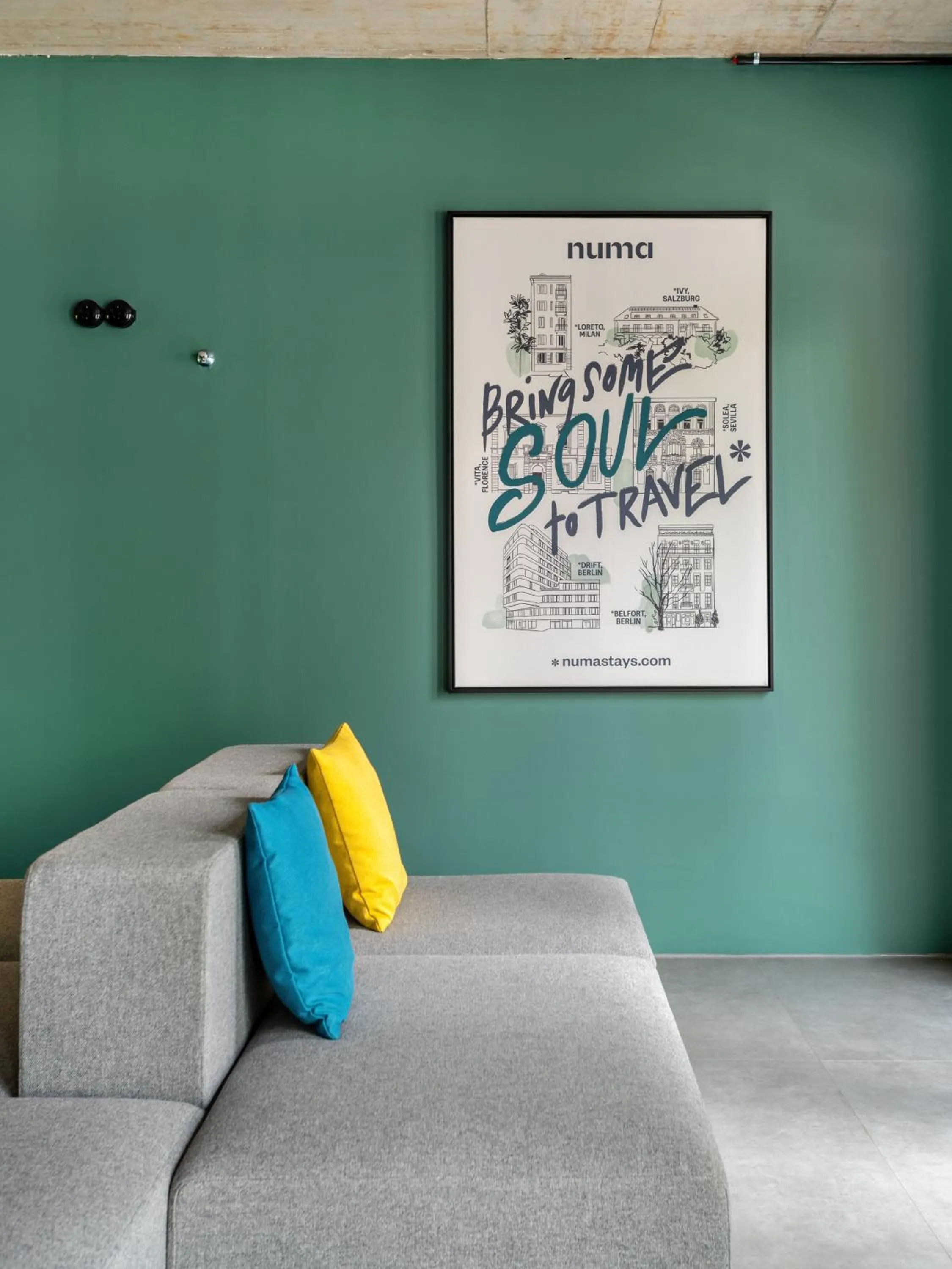 Lounge or bar, Bed in Numa Munich Munico