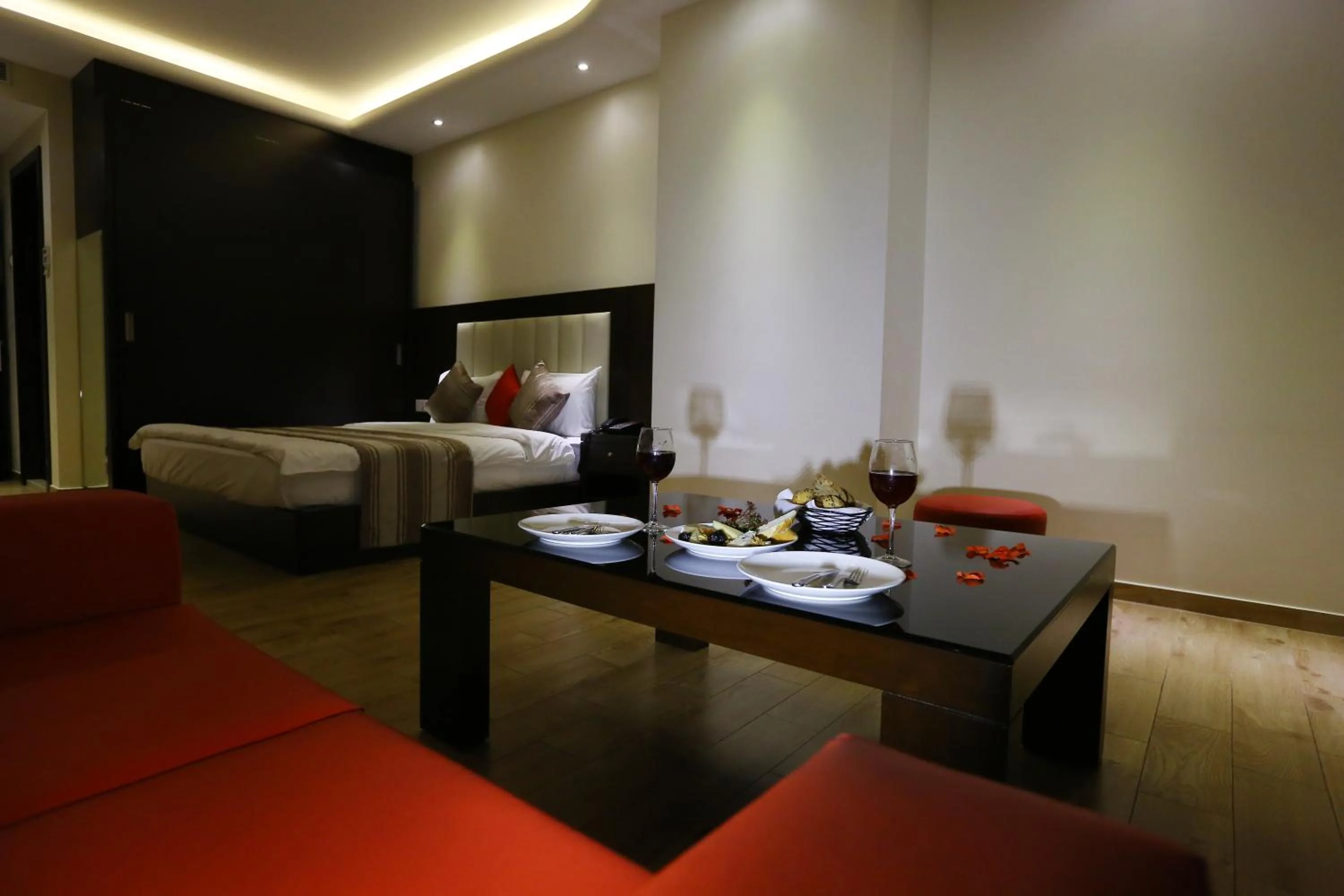 Living room, Bed in Jounieh Suites Boutique Hotel