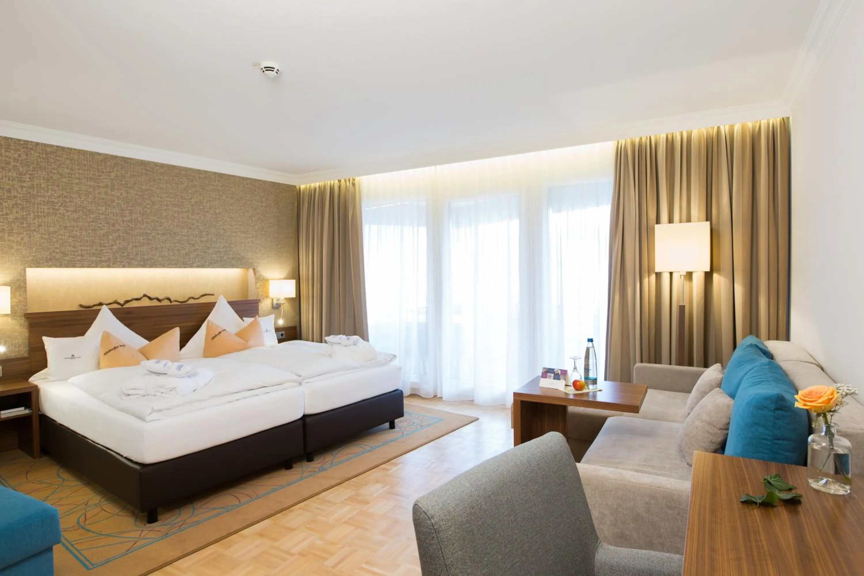 Photo of the whole room, Bed in AKZENT Hotel Restaurant Altdorfer Hof