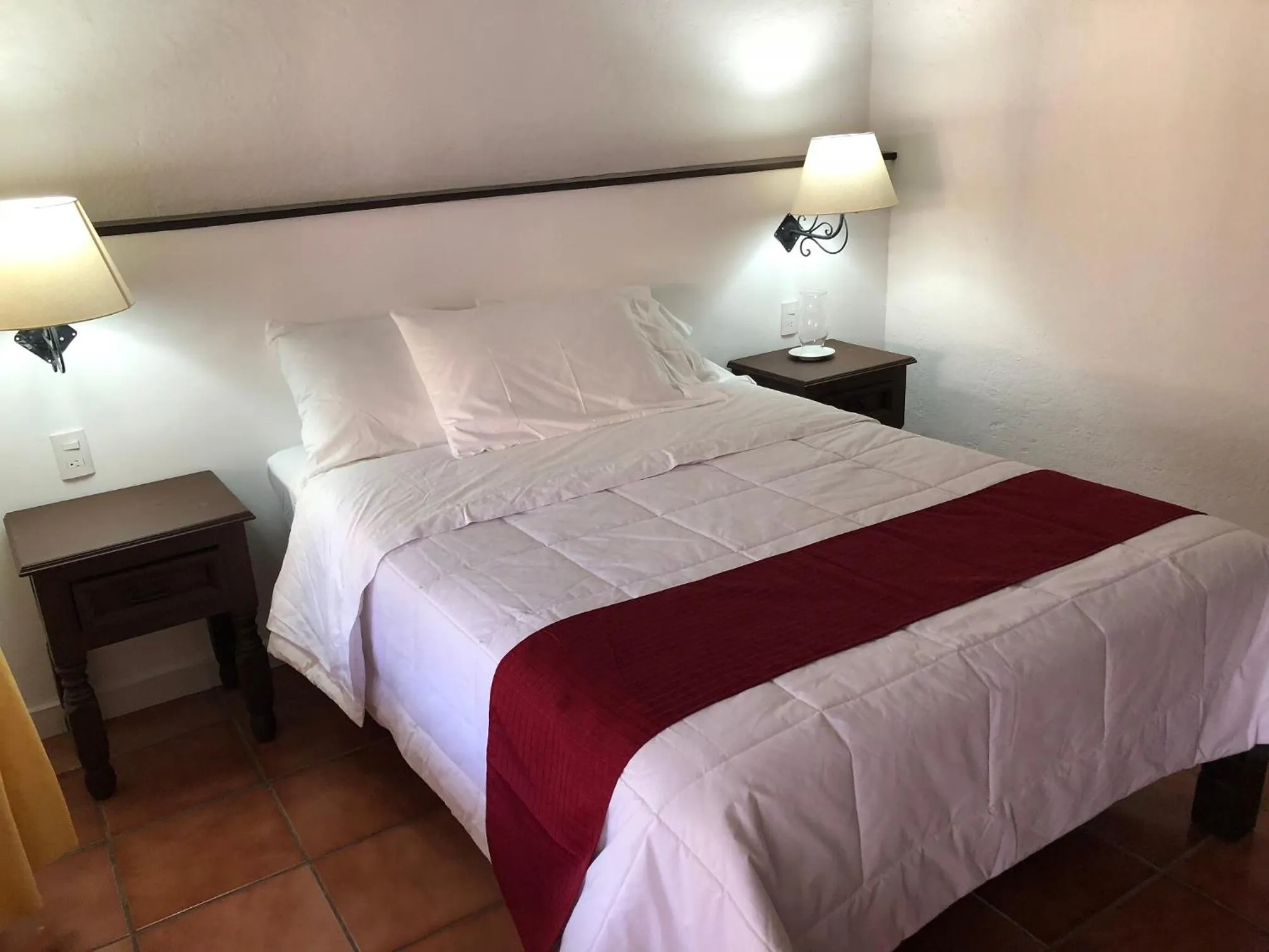 Bed in Hotel Antigua Posada