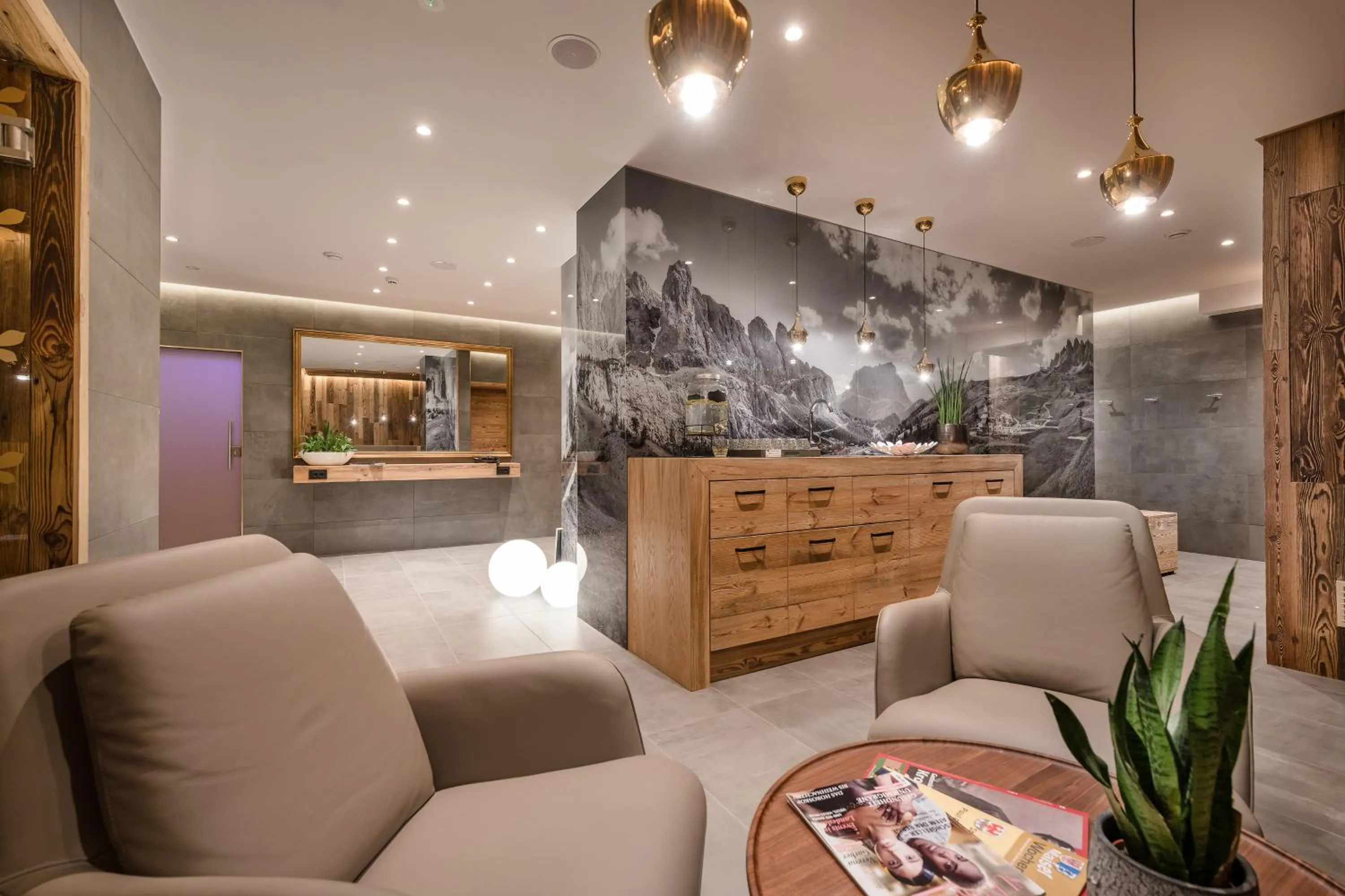 Sauna in MONDI Hotel Tscherms