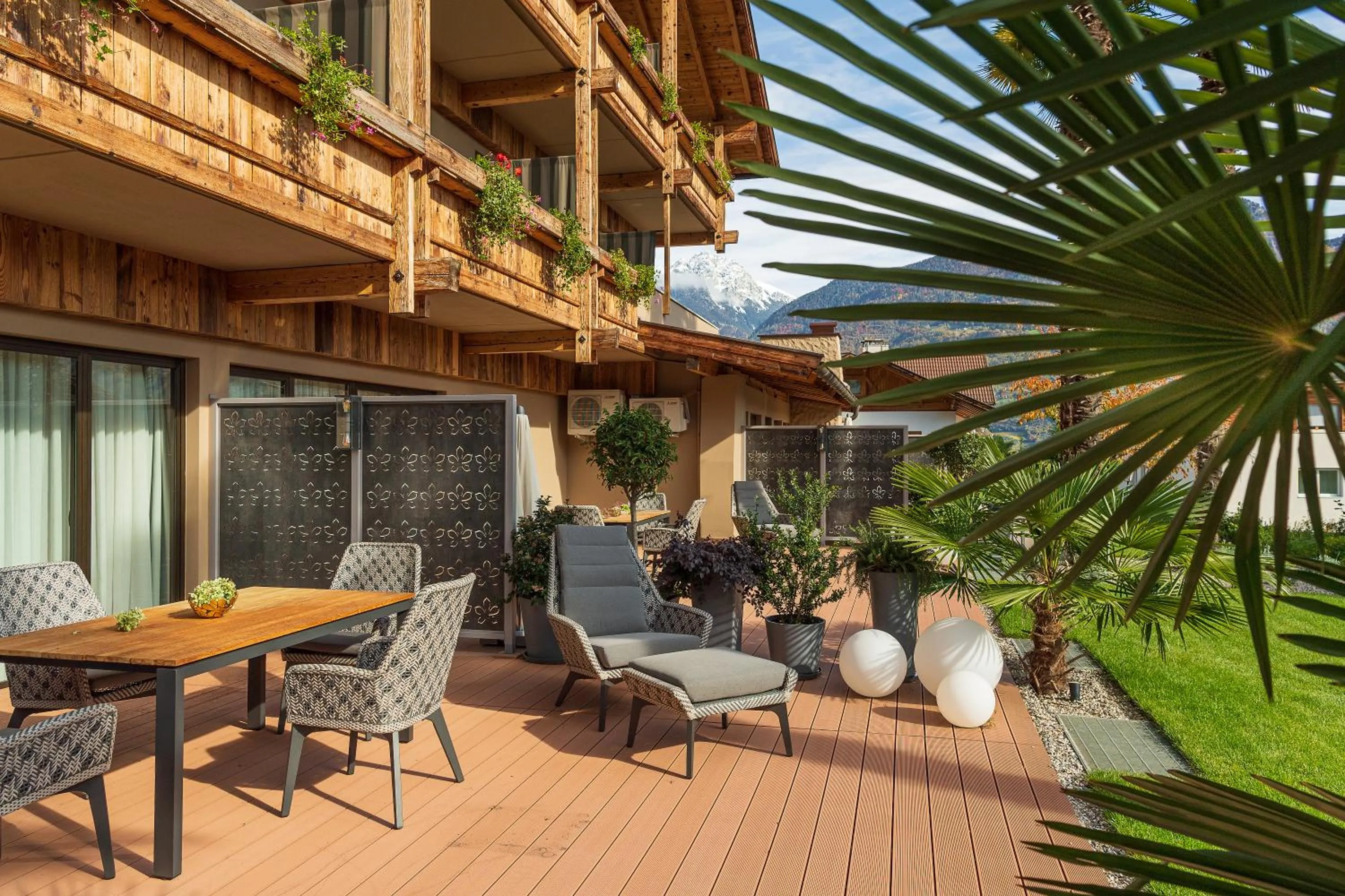 Balcony/Terrace in MONDI Hotel Tscherms