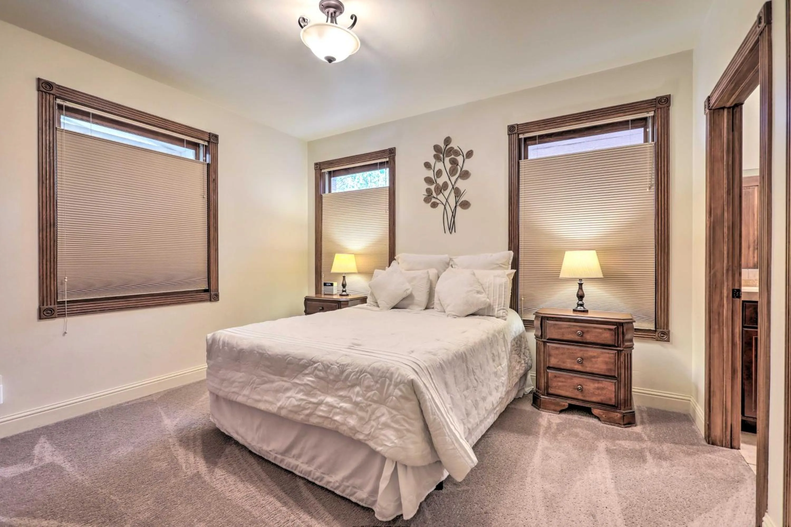 Bed in Cozy Central Glenwood Springs Condo with 2 Decks!