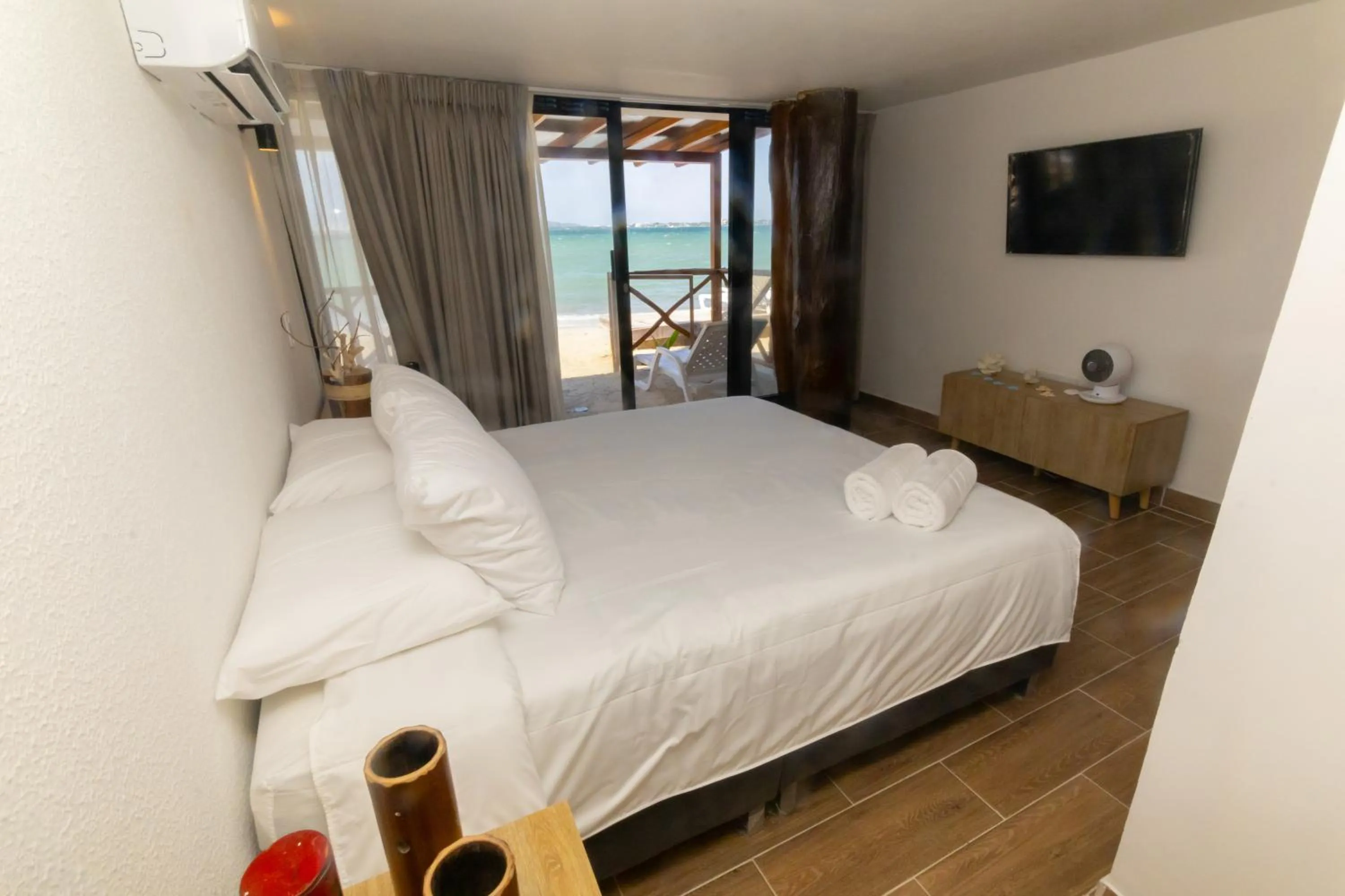 Bed in Marazao Beach Hotel & Spa