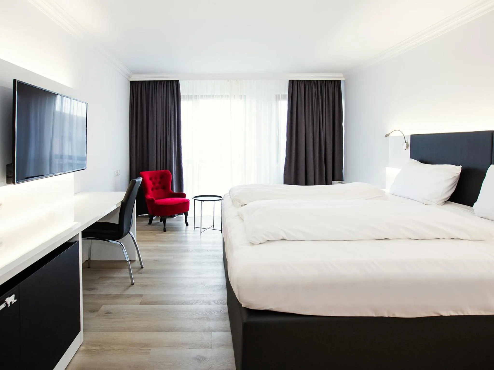 Photo of the whole room, Bed in DORMERO Hotel Meerbusch