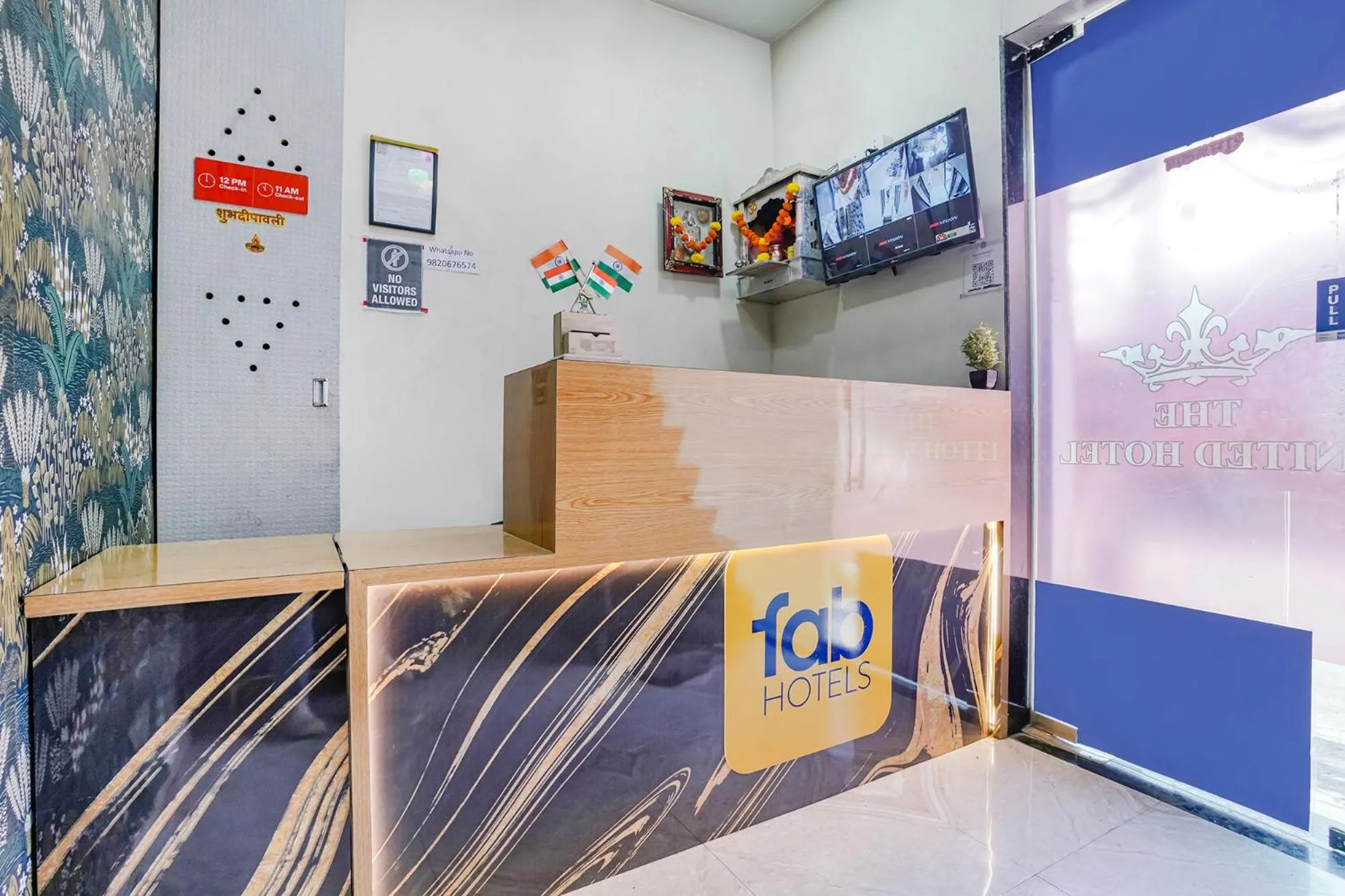 Lobby or reception in FabHotel The United - Nr Mumbai International Airport