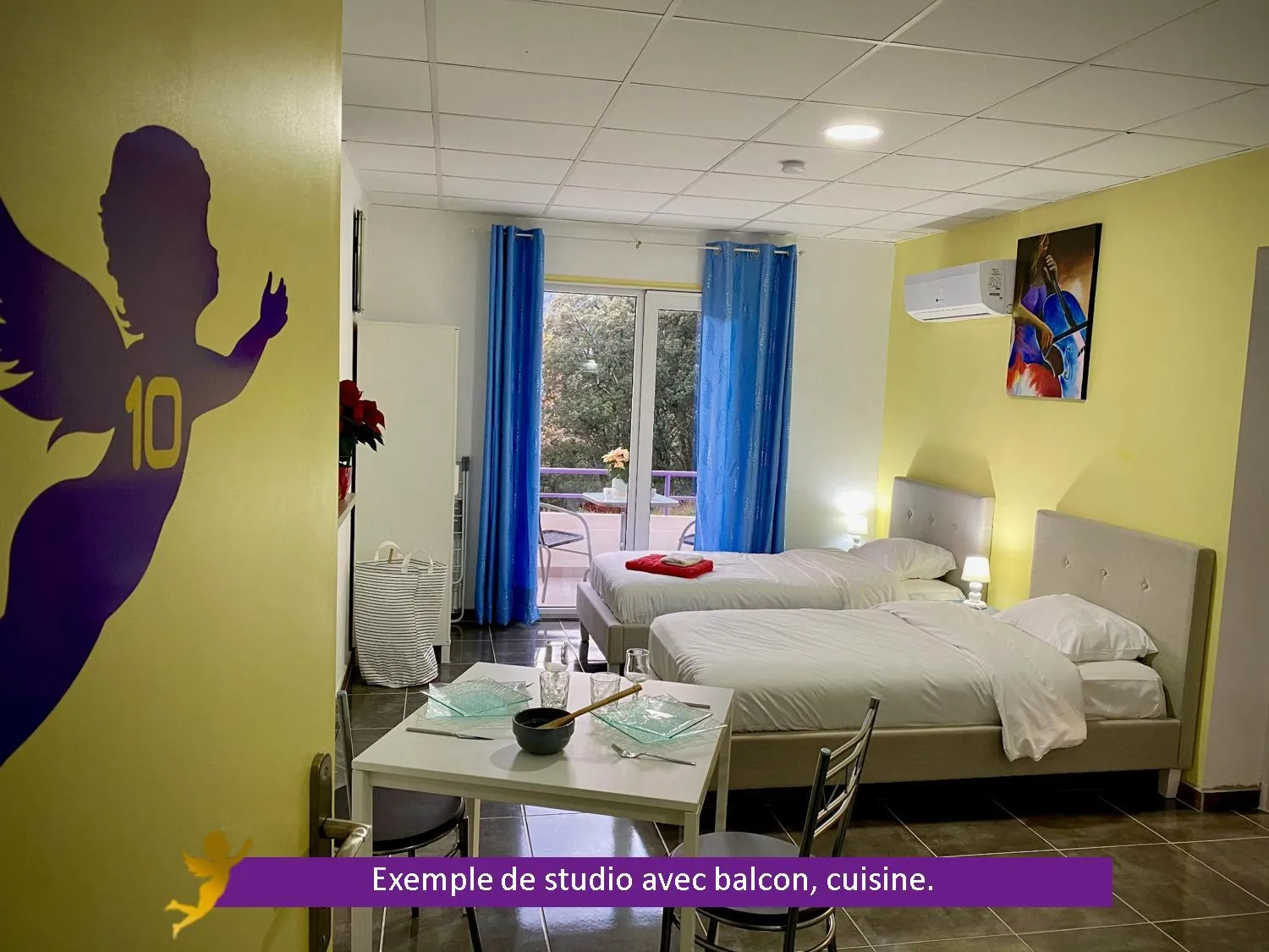 Bed in Domaine des Anges