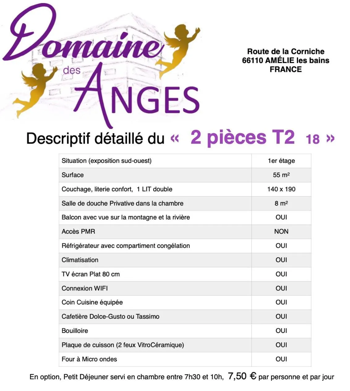 Text overlay in Domaine des Anges