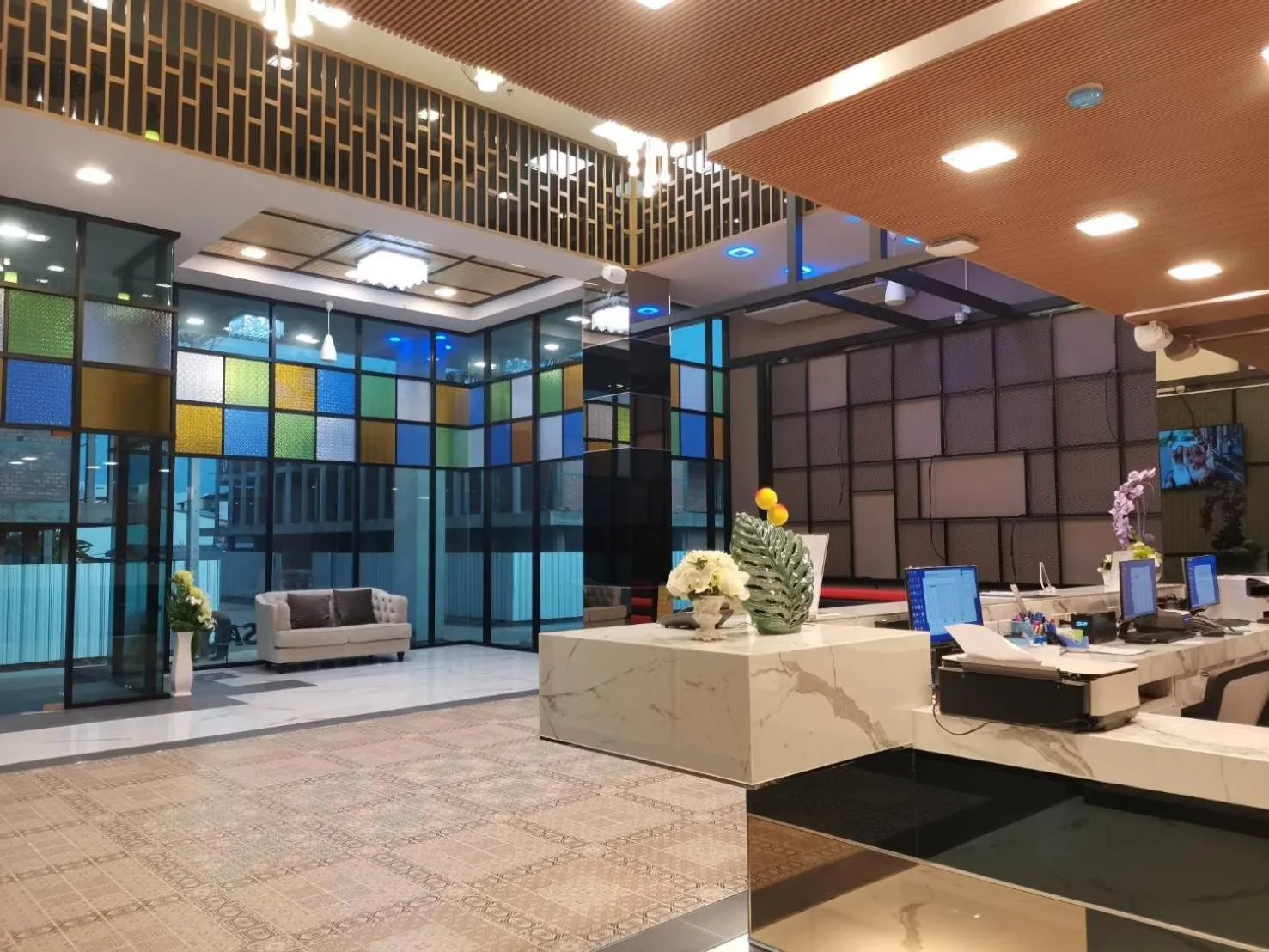 Lobby or reception in PS Thungsao Hotel