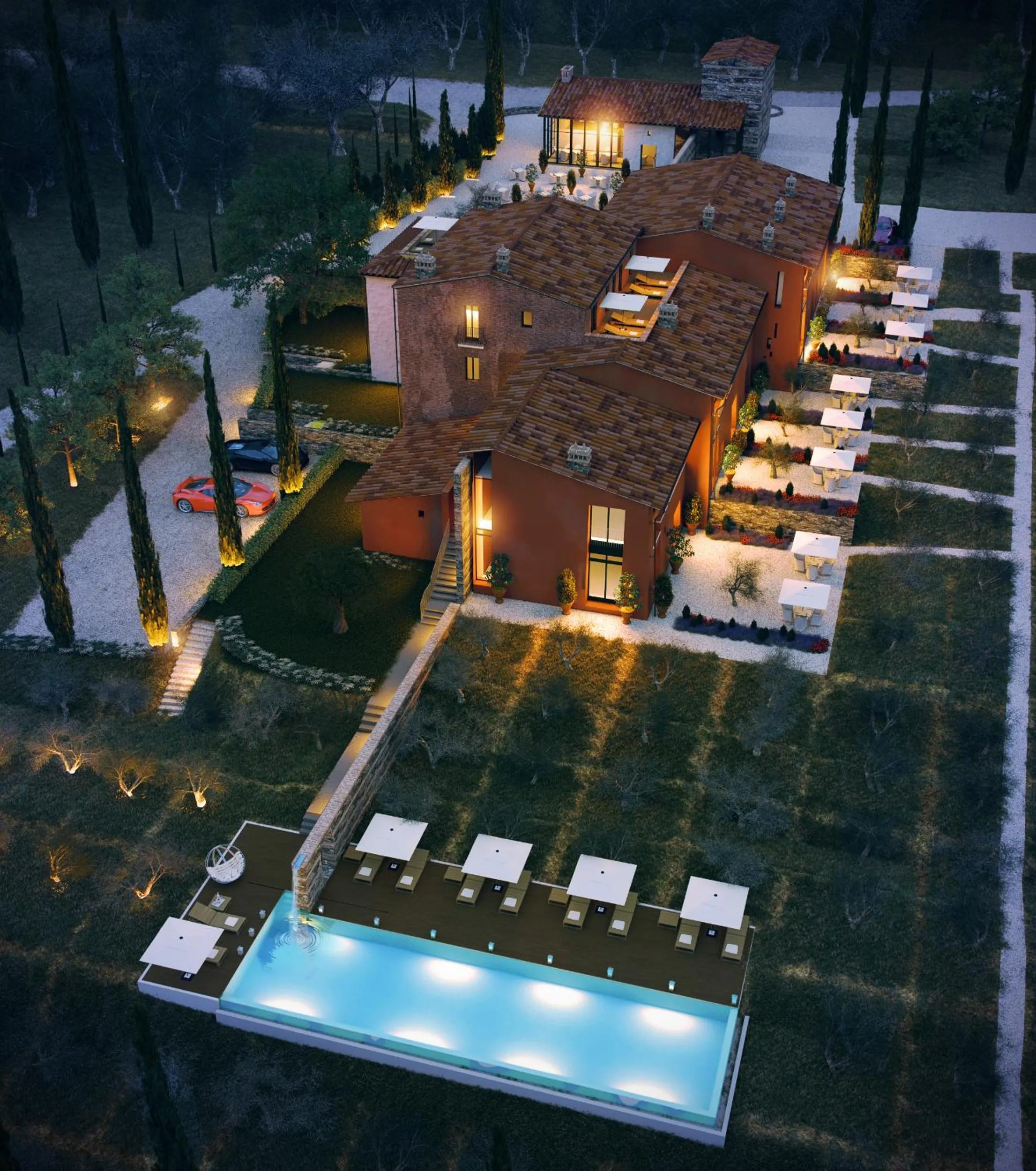Bird's eye view in Borgo 69 Villas & Suites