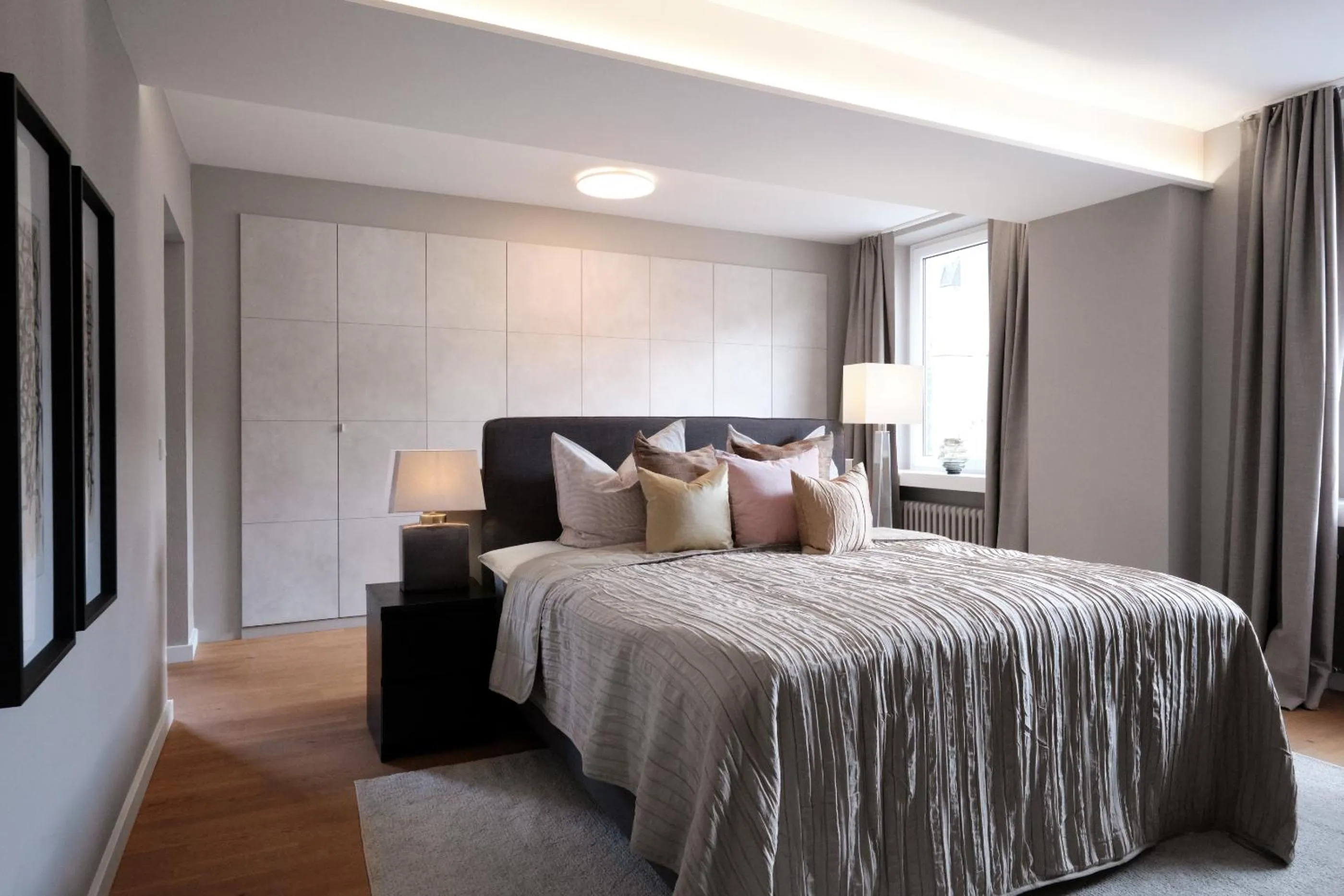 Bedroom, Bed in SAXX Apartments "Goldberg Karree"