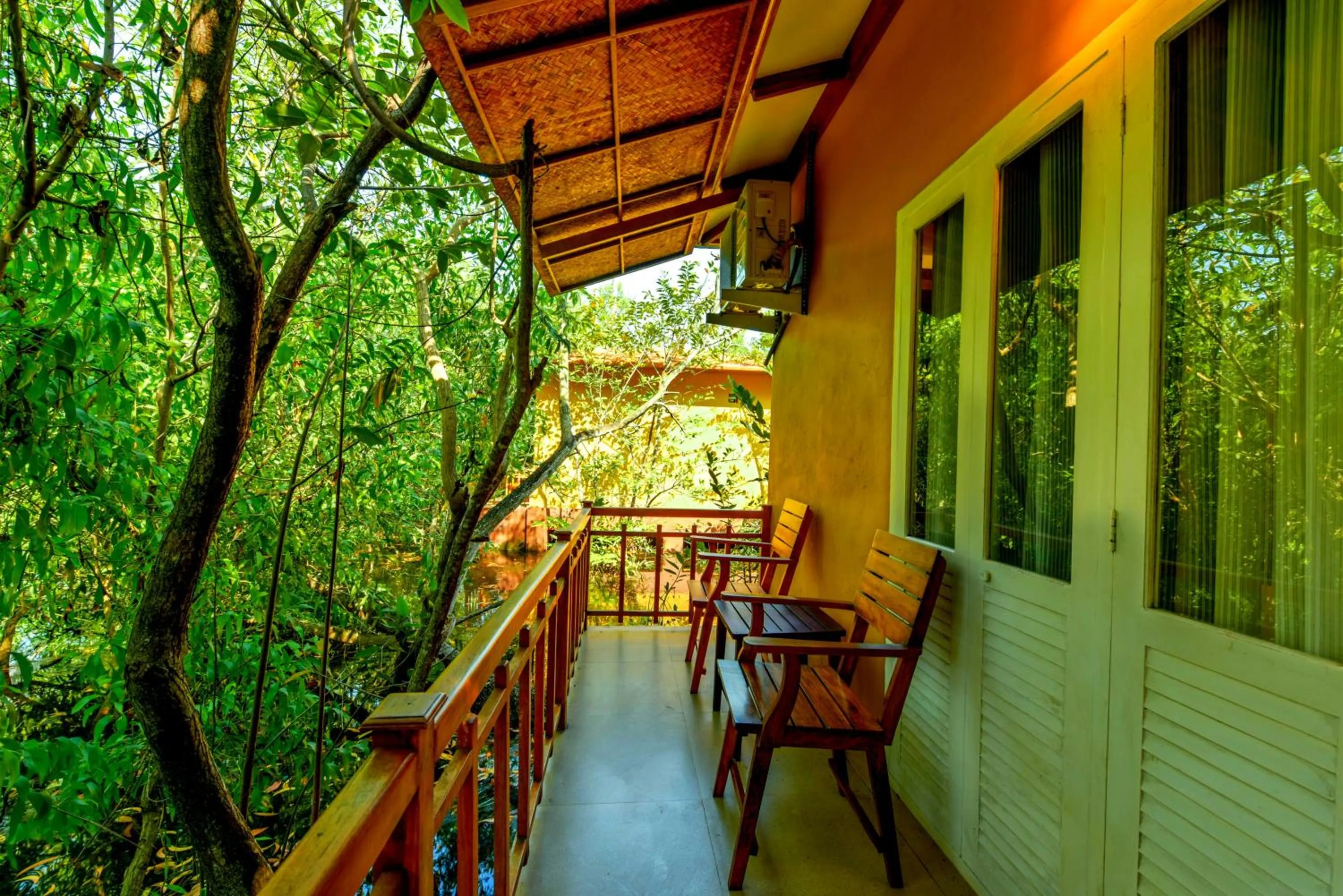 Balcony/Terrace in GoGo Land Resort & Adventurous Sports