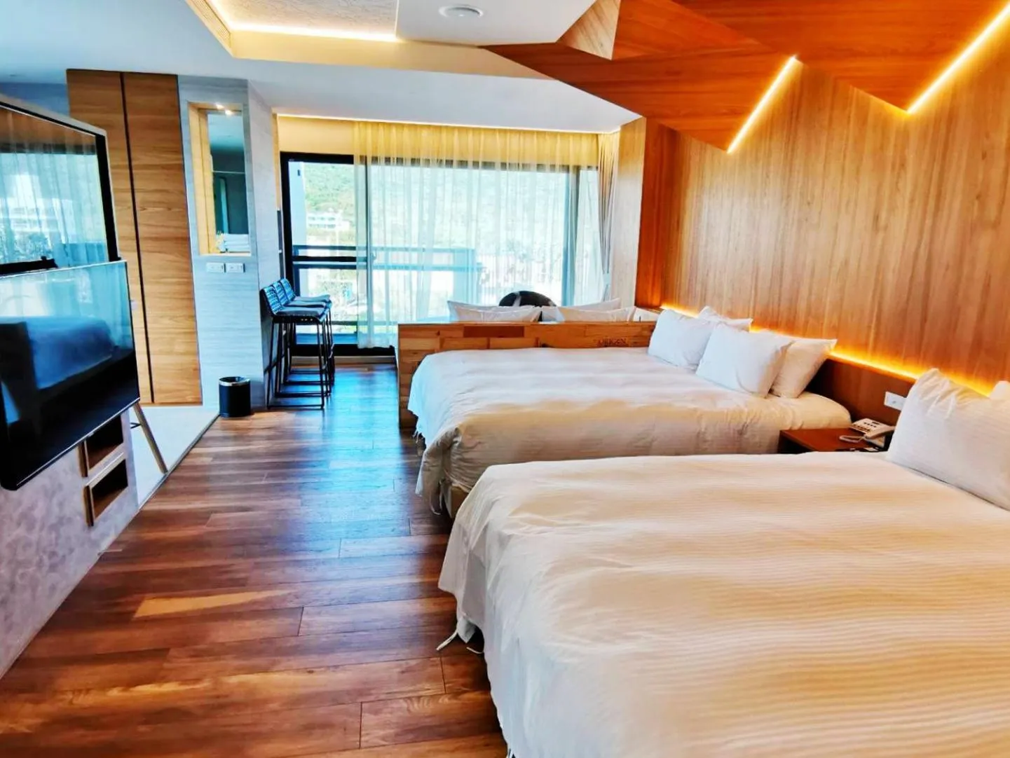 Decorative detail, Bed in Kenting Gala Vineyard