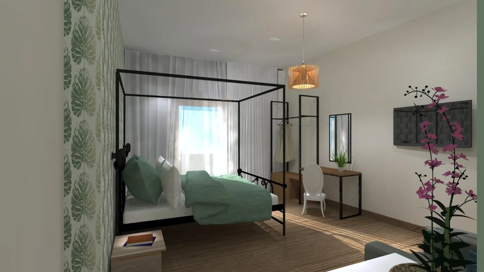 Living room, Bed in Aethon Airport Project-FREE SHUTTLE by GK Properties