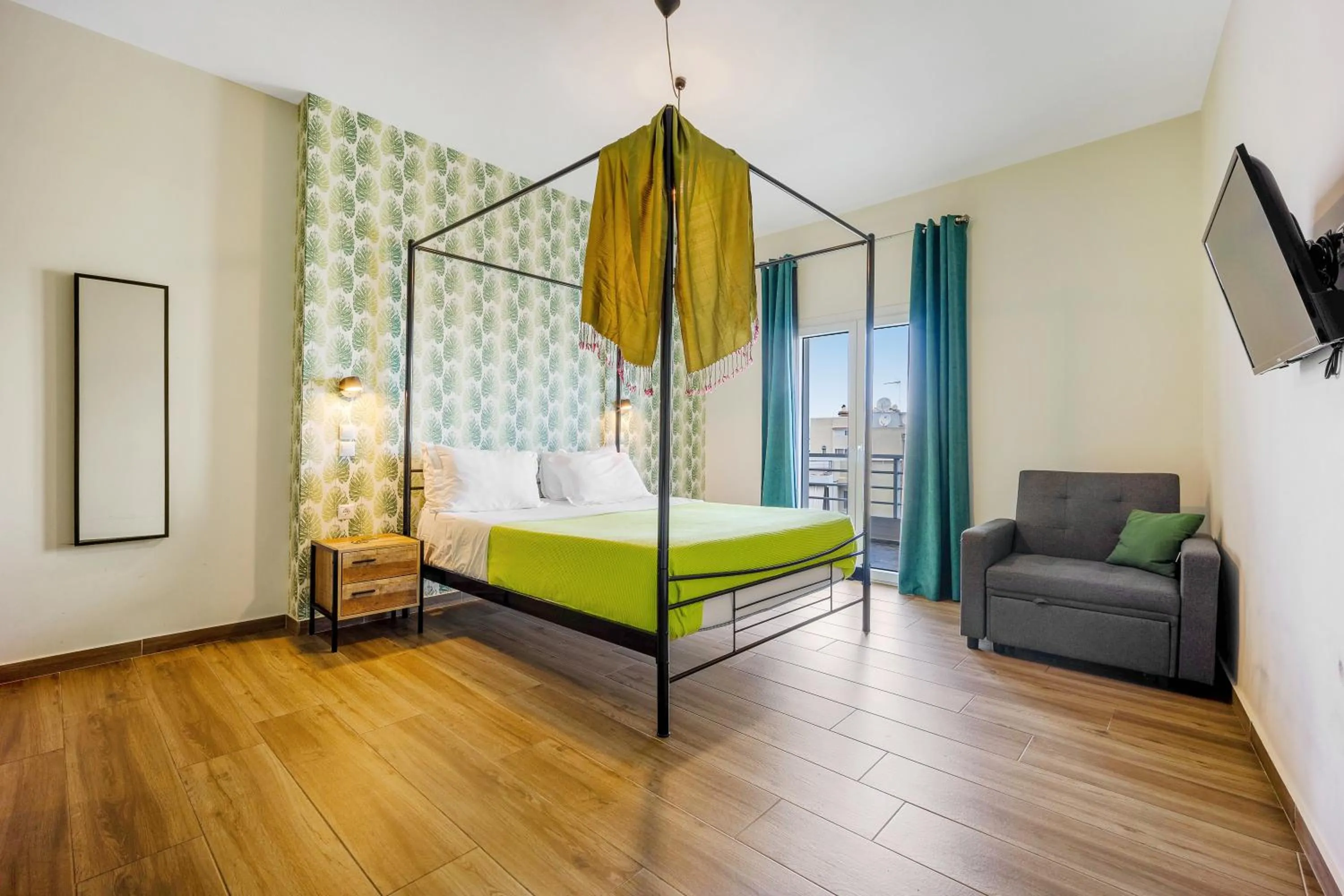 Photo of the whole room, Bed in Aethon Airport Project-FREE SHUTTLE by GK Properties