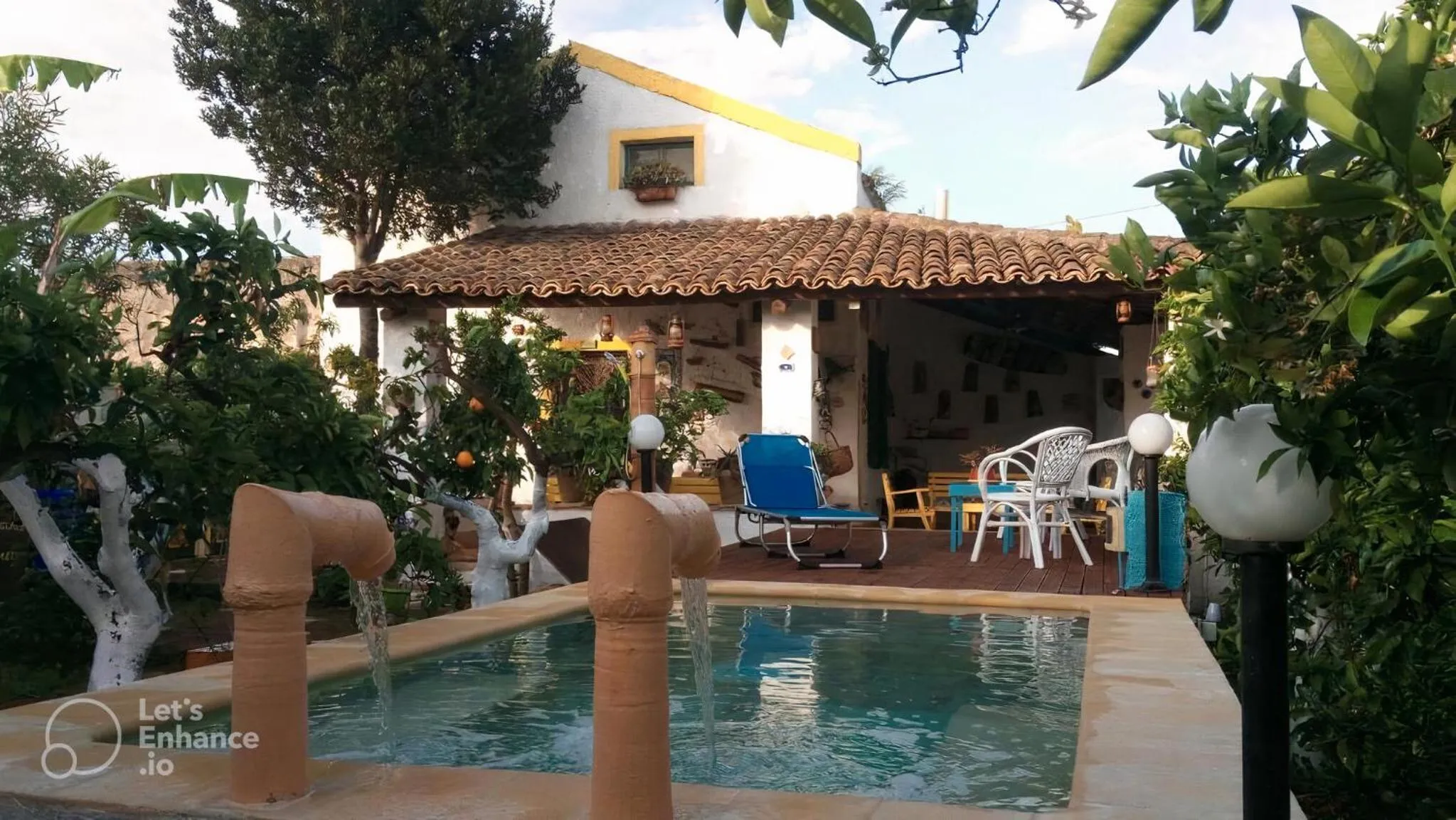 Pool view in Zagara di Sicilia