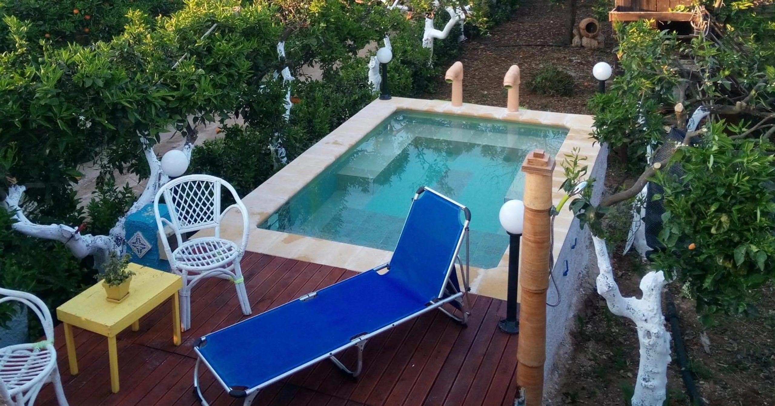 Pool view in Zagara di Sicilia