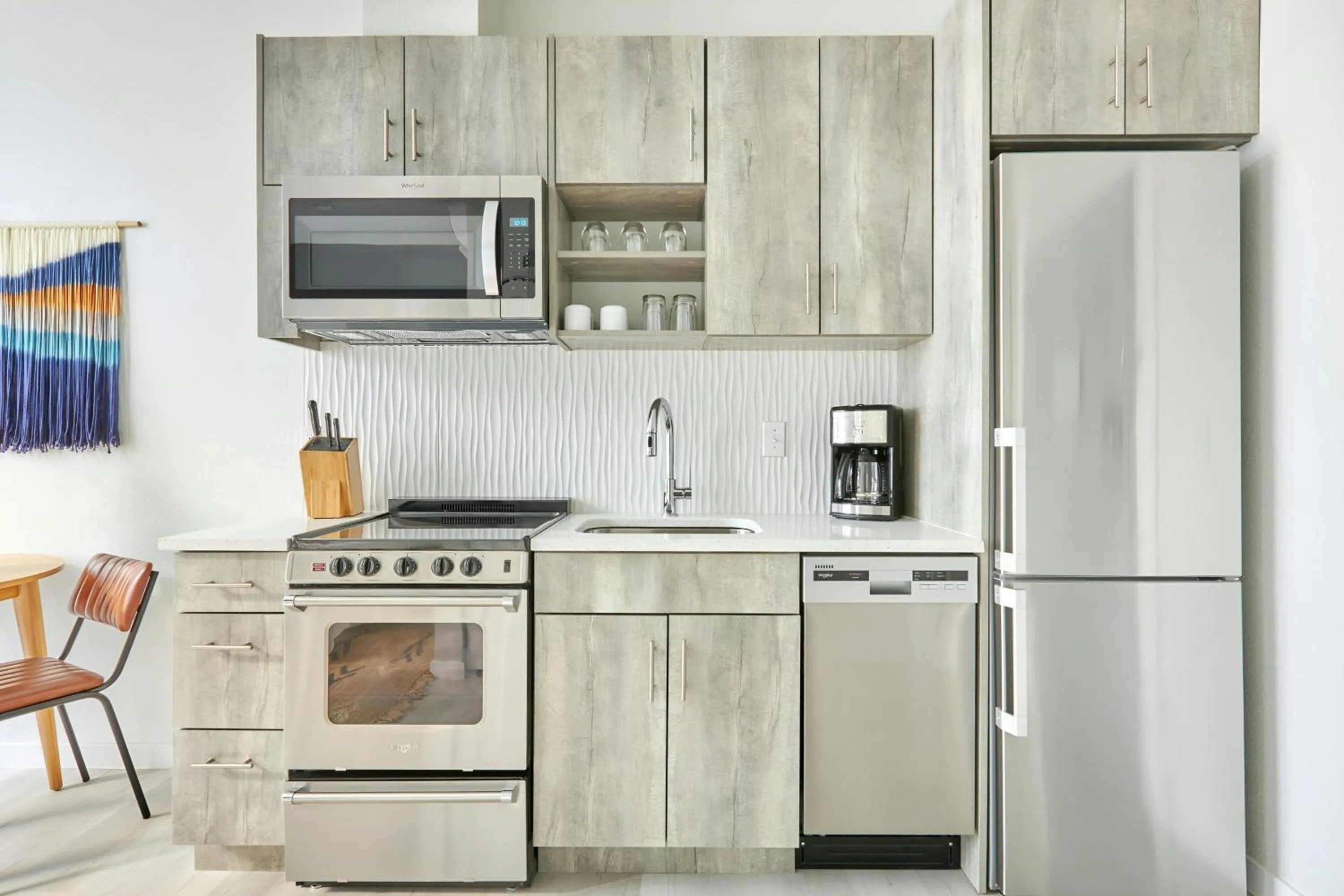 Kitchen or kitchenette in Sonder by Marriott Bonvoy Zuni Apartments LoHi