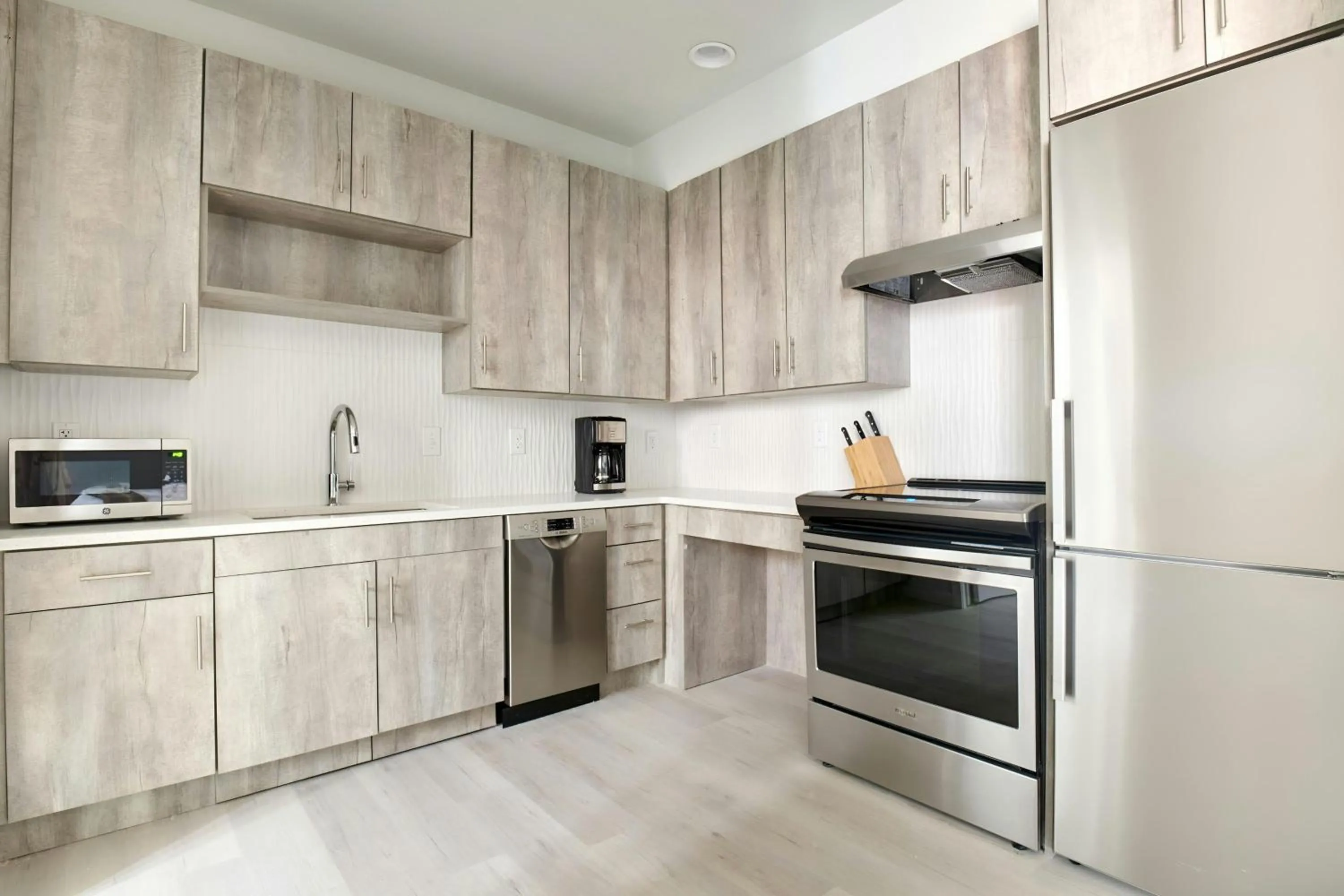 Kitchen or kitchenette in Sonder by Marriott Bonvoy Zuni Apartments LoHi
