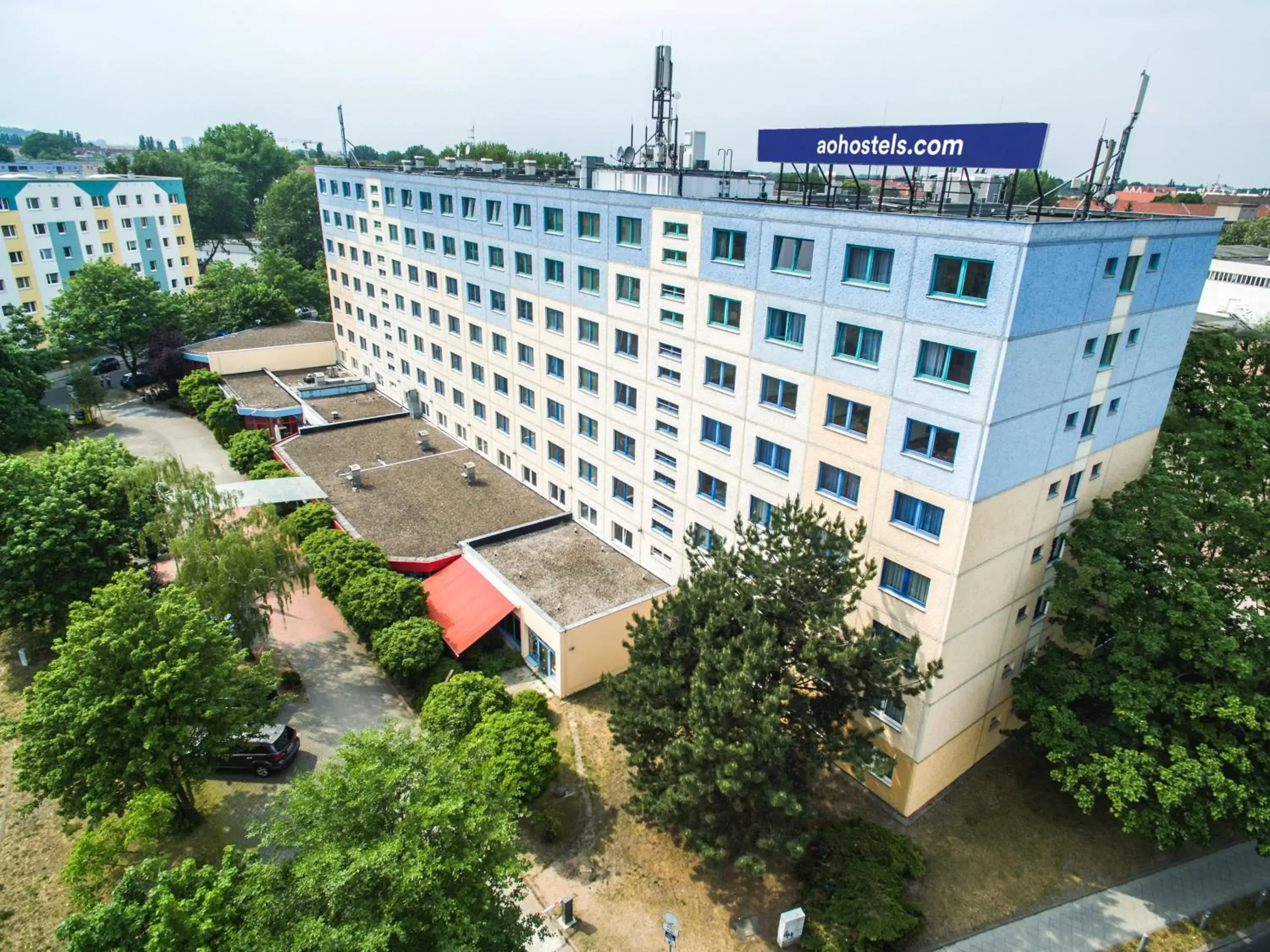Facade/entrance in a&o Berlin Kolumbus Facade/entrance in a&o Berlin Kolumbus