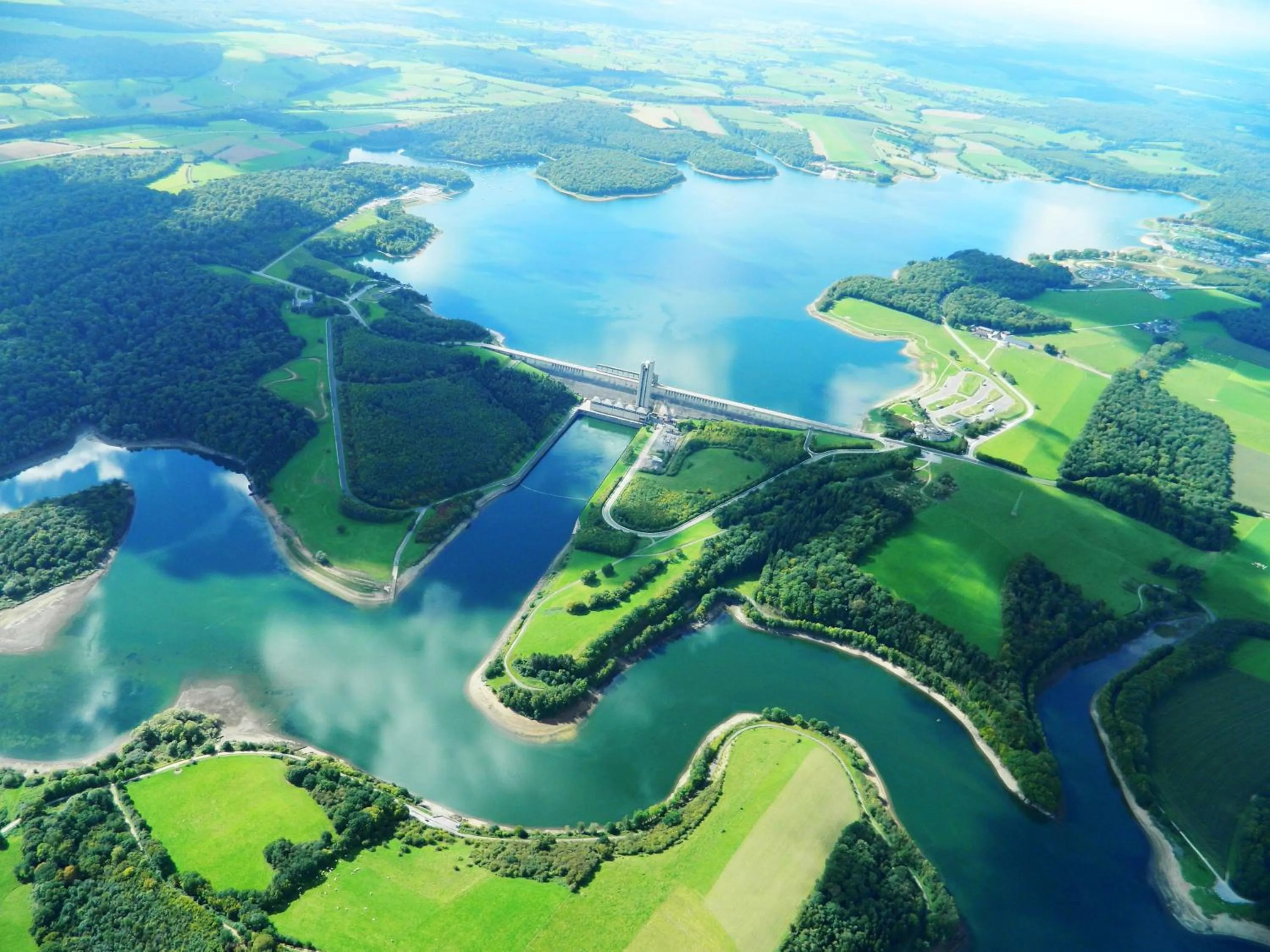Bird's eye view in Golden Lakes Village Ardennes