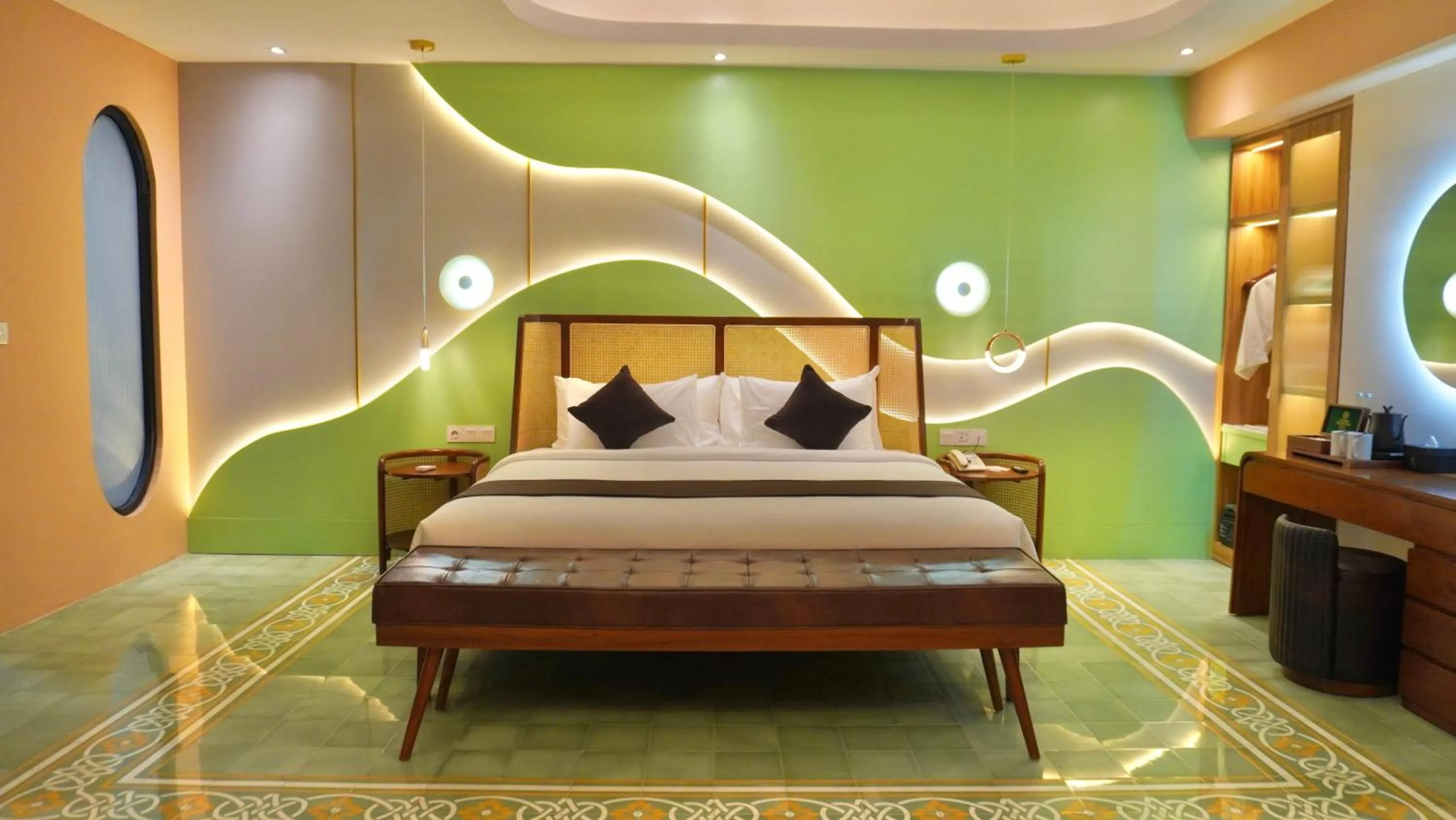 Bed in Luxury Malioboro Hotel