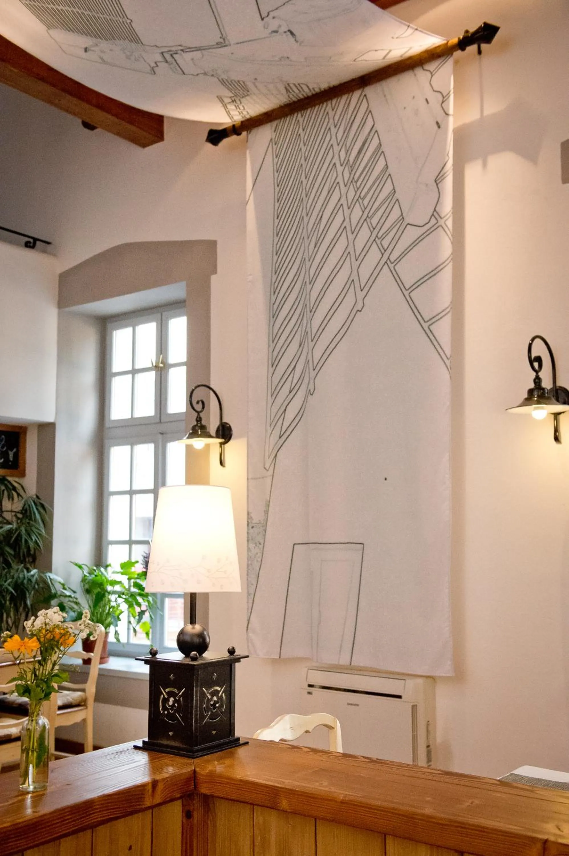 Decorative detail in Malom Hotel