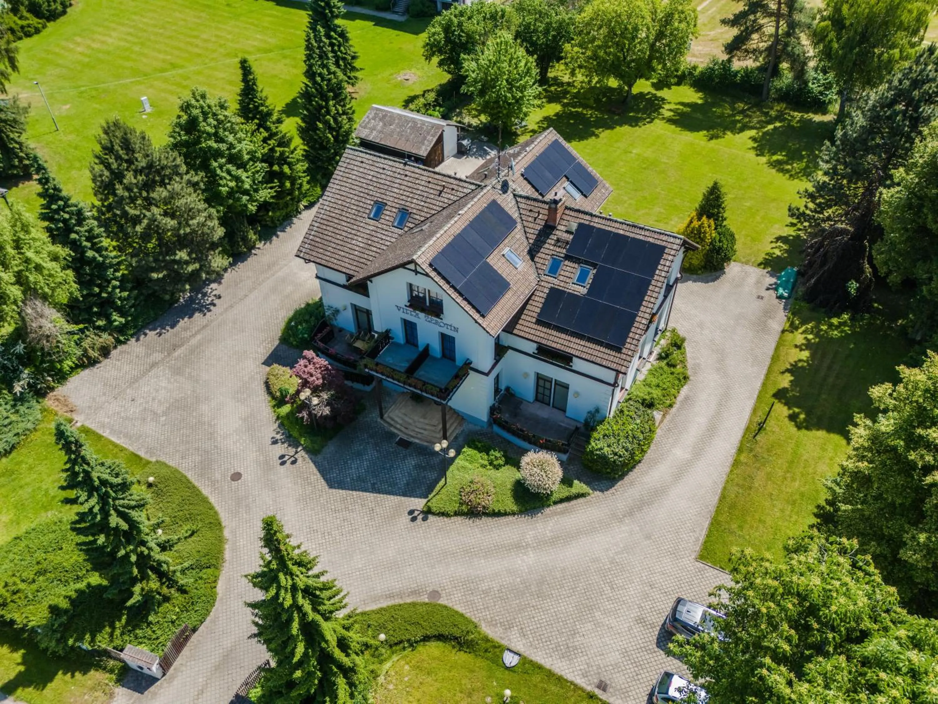 Bird's eye view in Villa Žerotín Penzion Bed & Breakfast