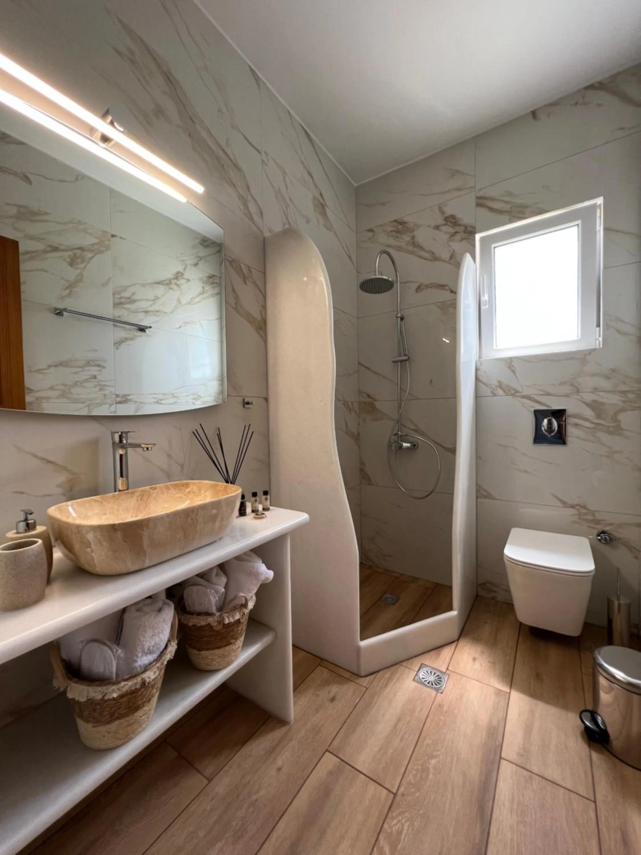 Shower in Katerina Apartments & Studios