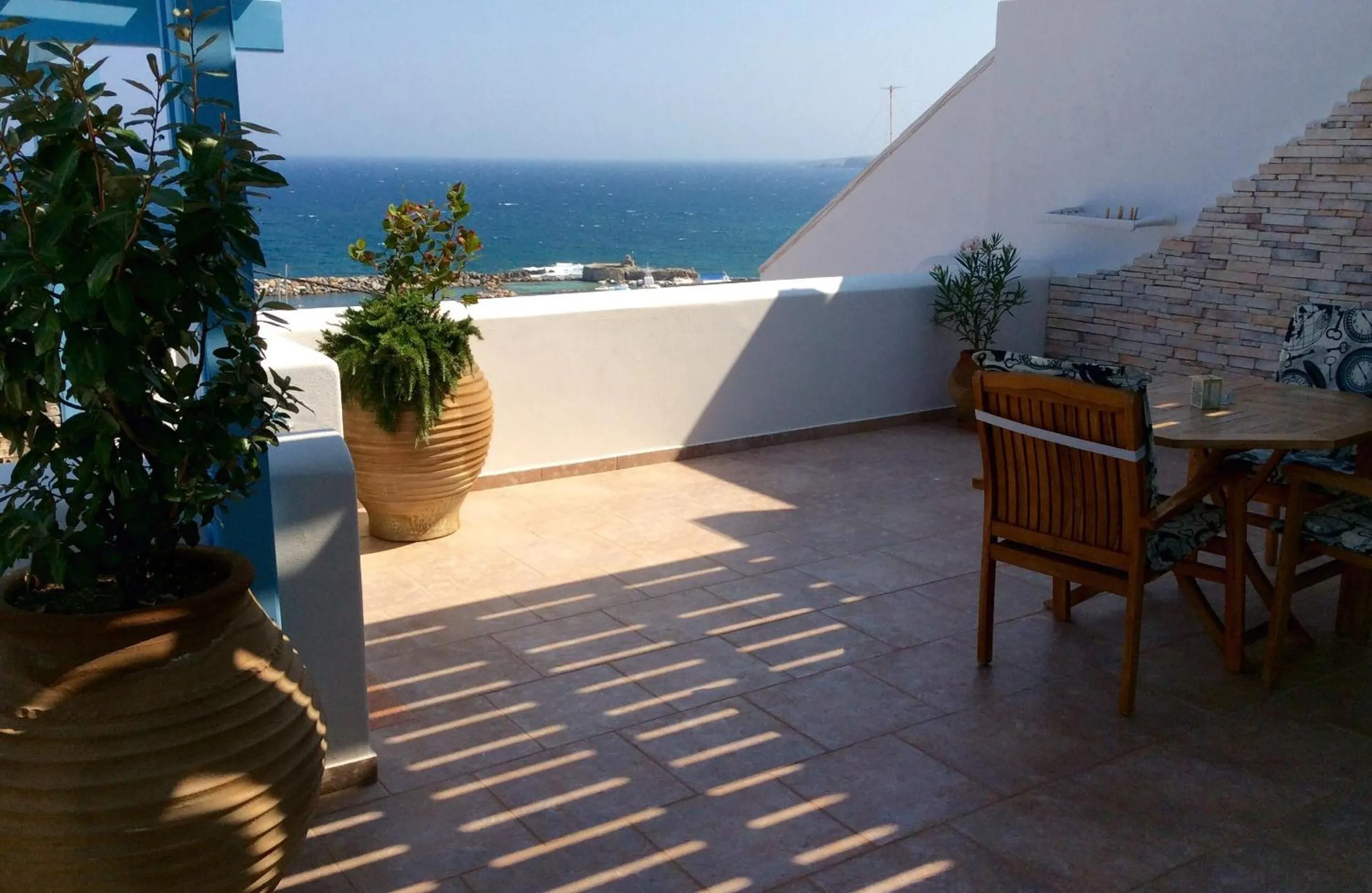 Patio in Katerina Apartments & Studios