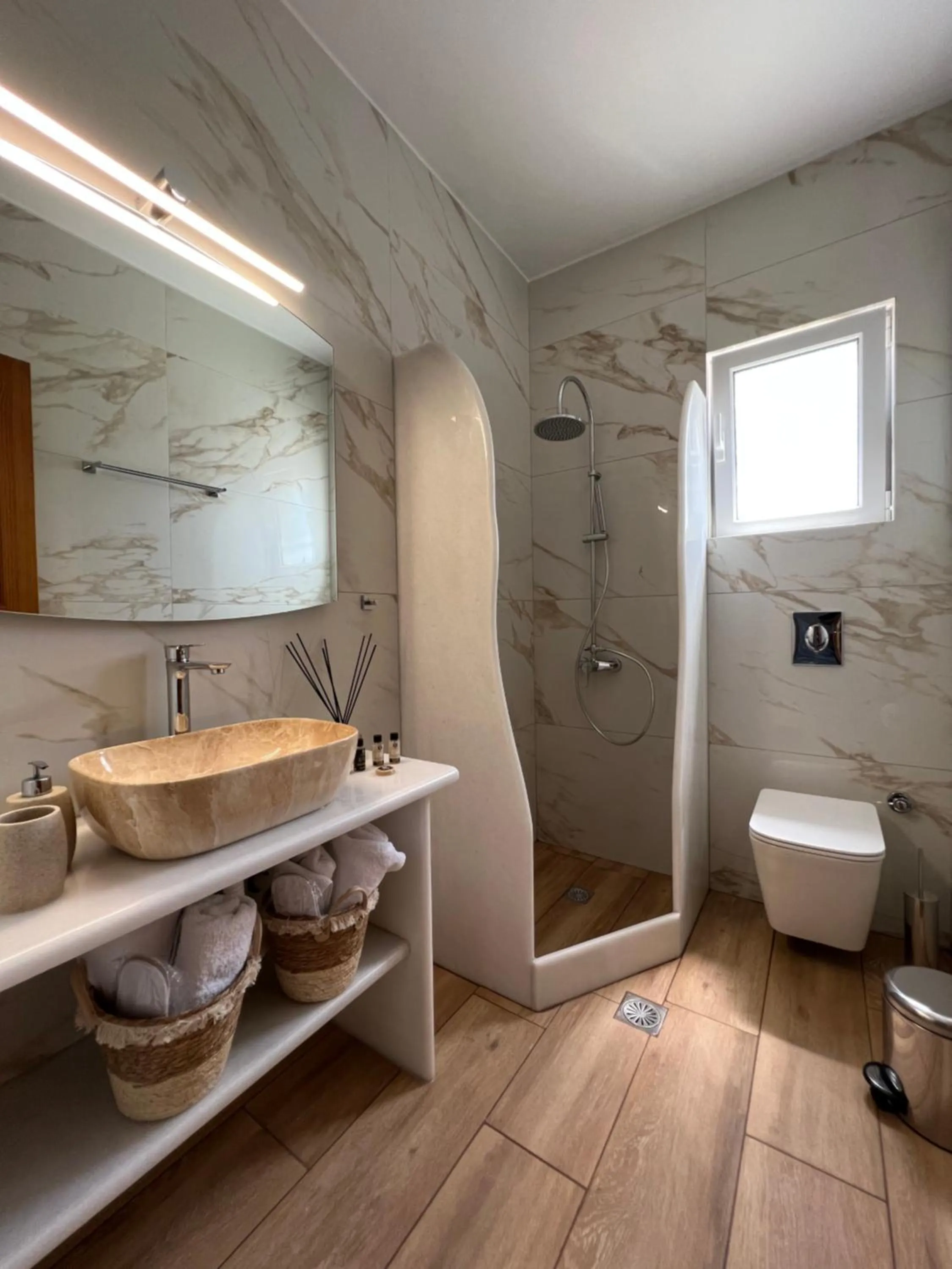 Bathroom in Katerina Apartments & Studios