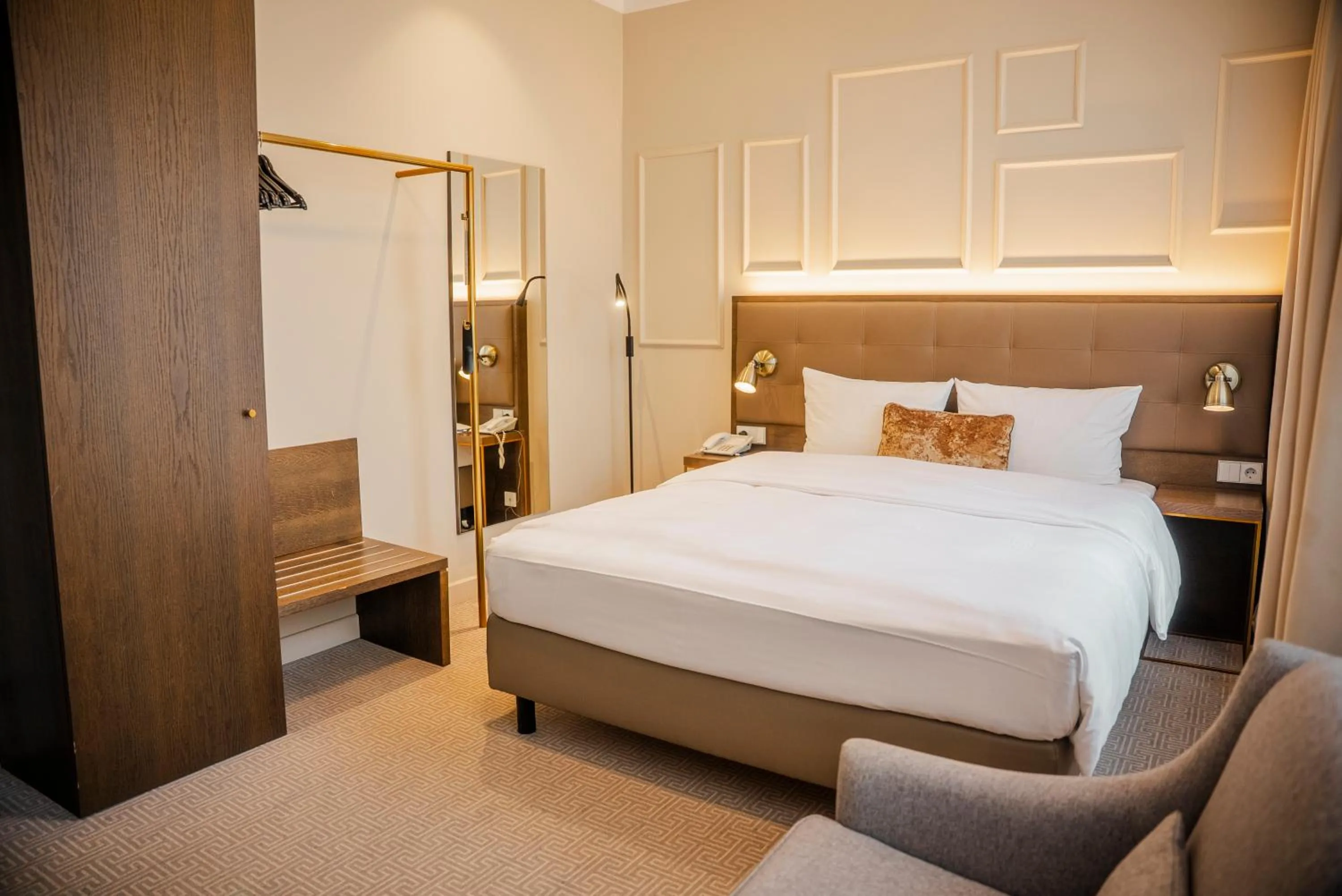 Bedroom, Bed in Parkhotel Kurhaus