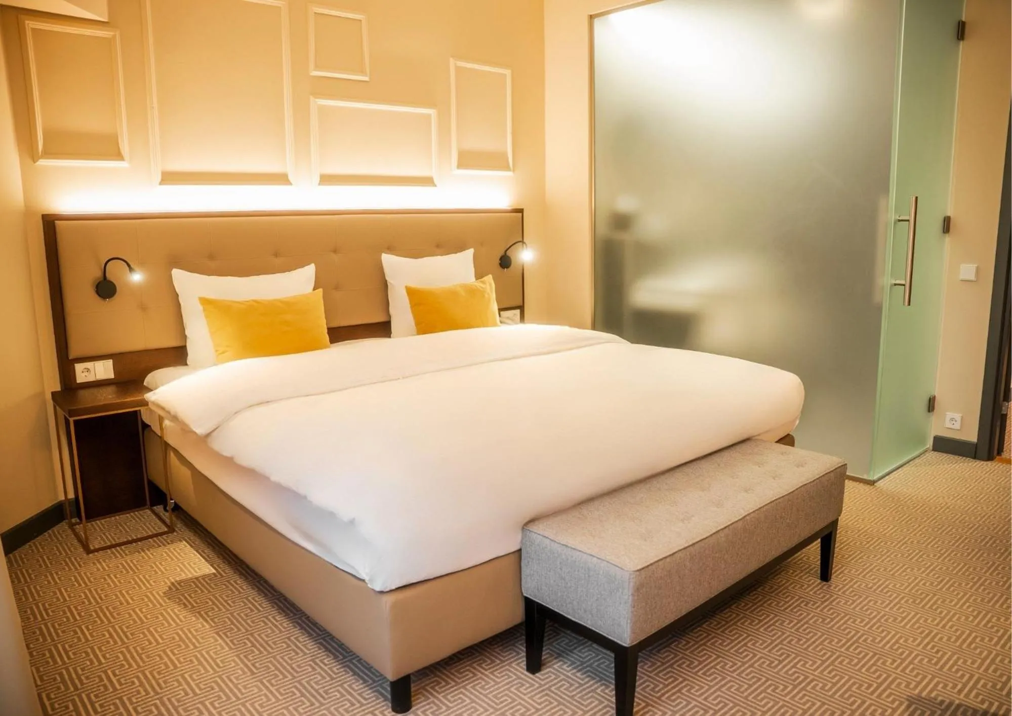 Bedroom, Bed in Parkhotel Kurhaus