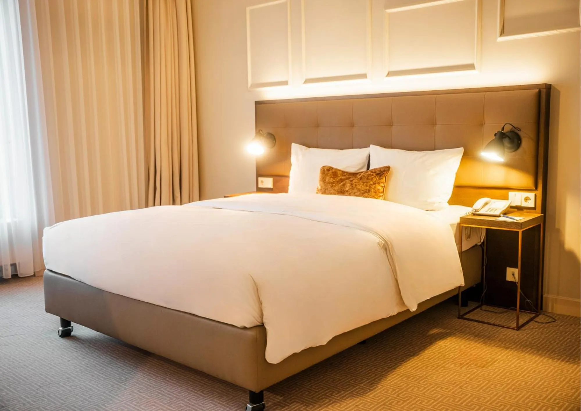 Bedroom, Bed in Parkhotel Kurhaus