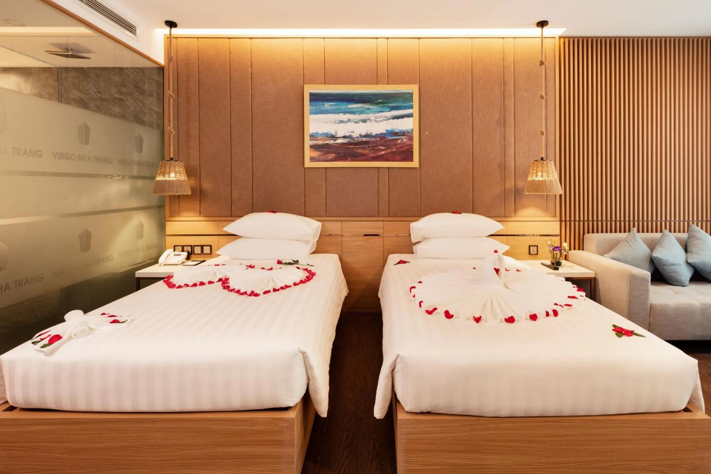 Bedroom, Bed in Virgo Hotel Nha Trang