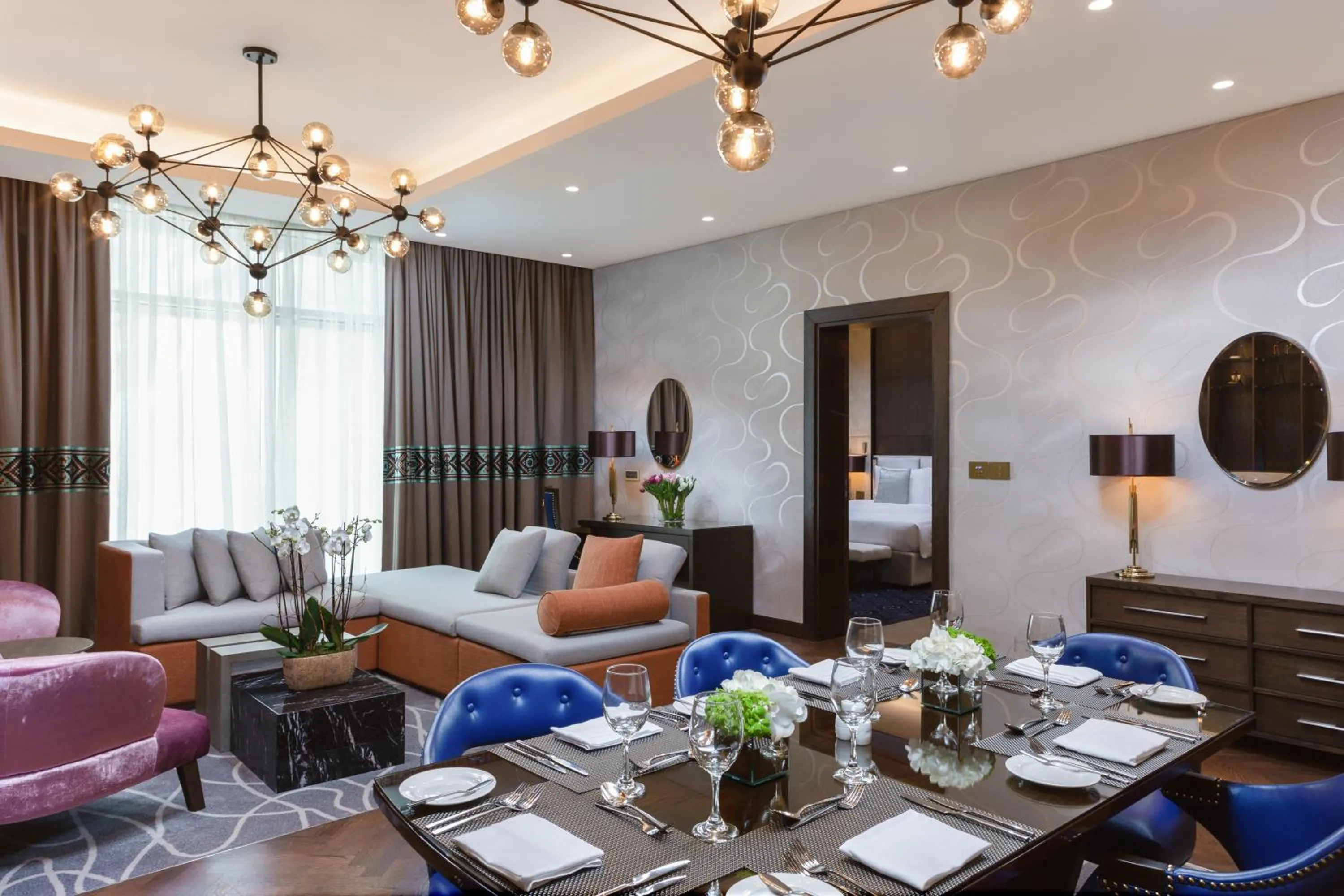 Living room in dusitD2 Salwa Doha