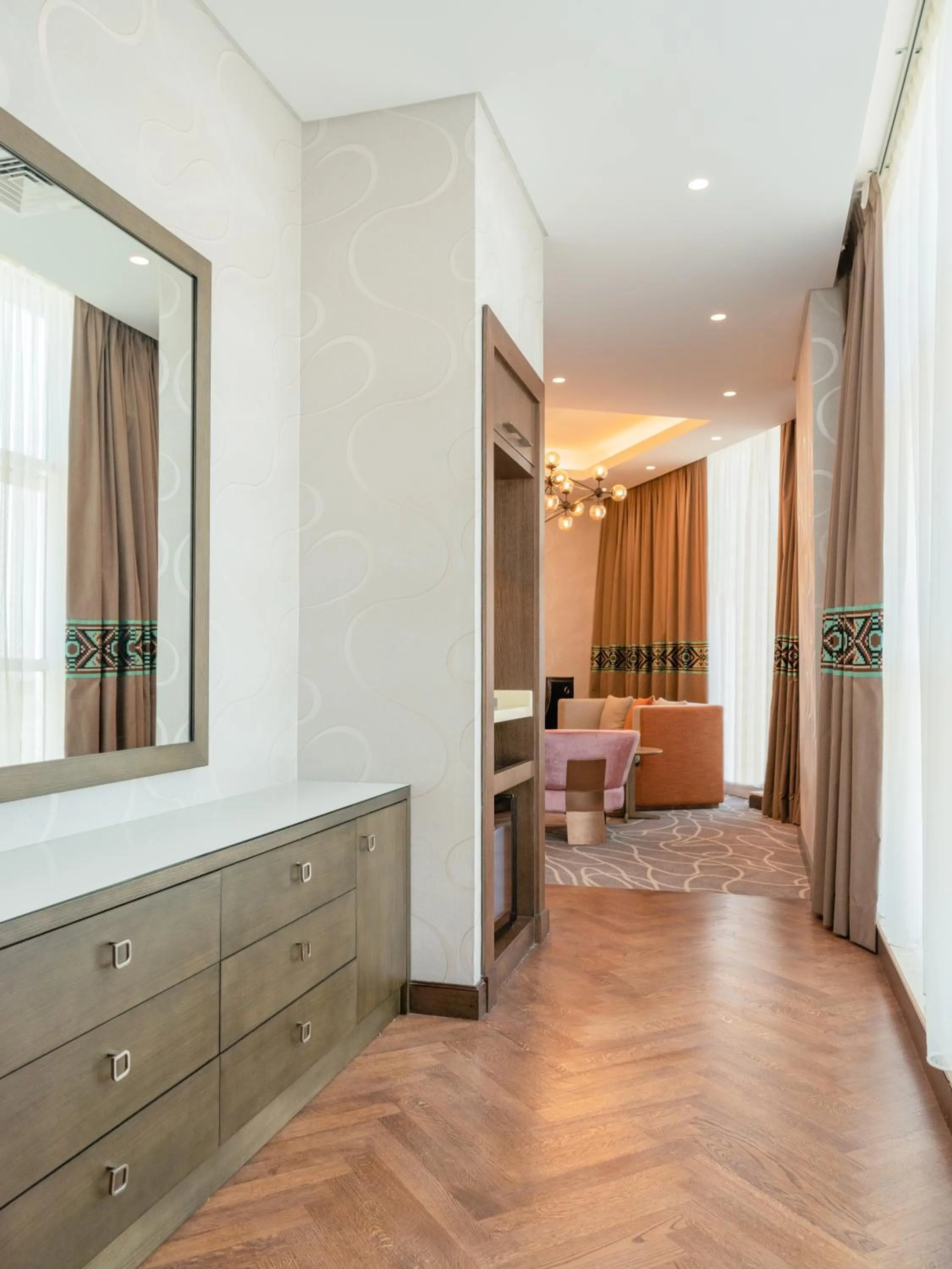 Living room, Bed in dusitD2 Salwa Doha