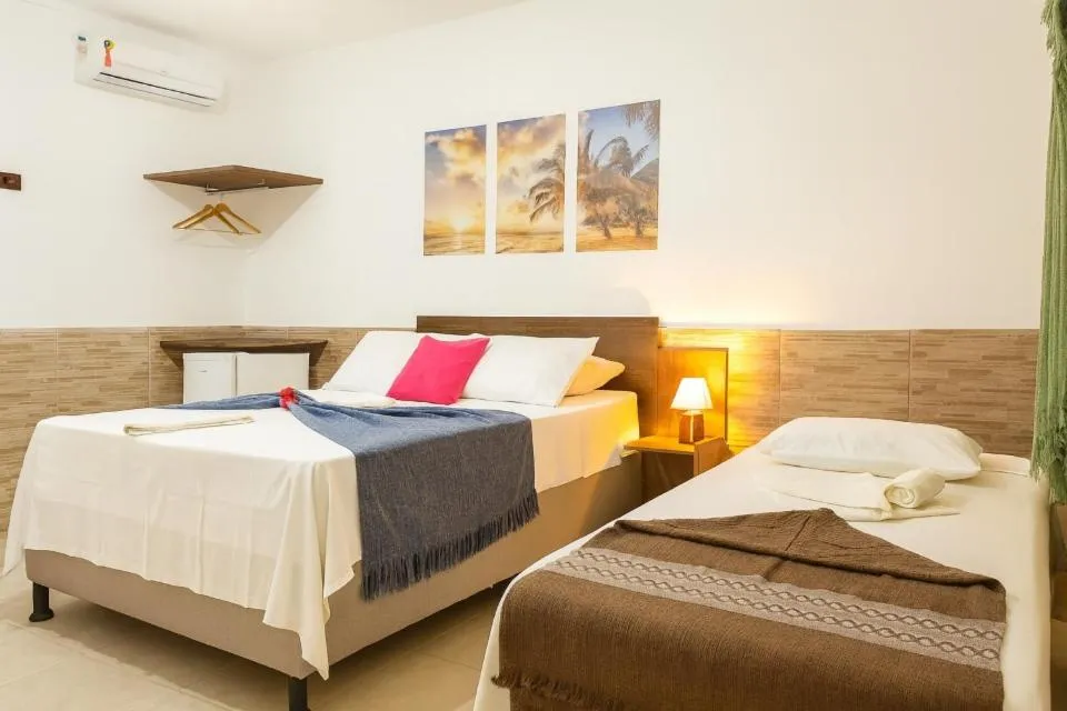 Bed in Sol da Onda Pousada e Flats