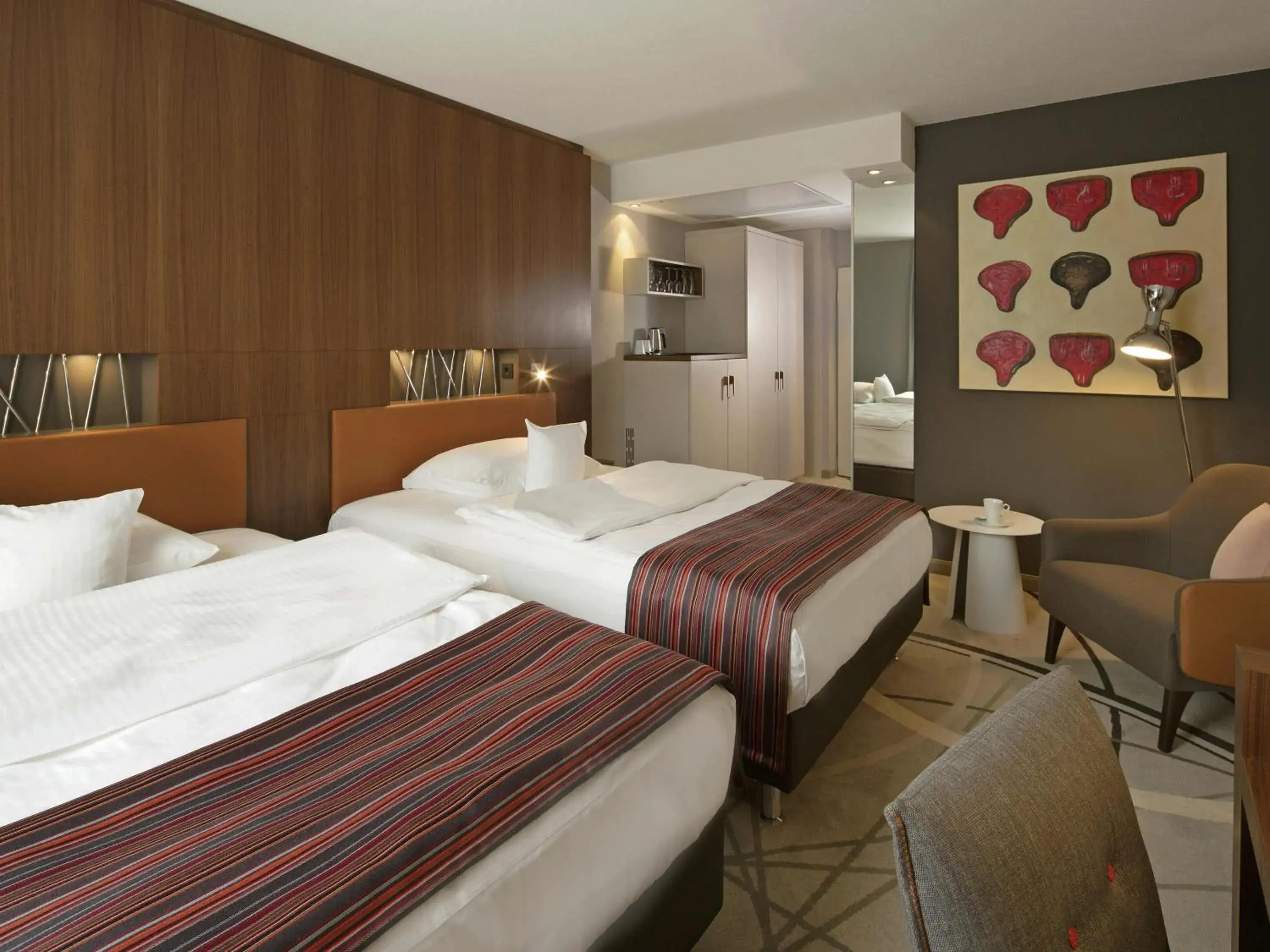 Bedroom, Bed in Mövenpick Hotel Münster am Aasee Bedroom, Bed in Mövenpick Hotel Münster am Aasee