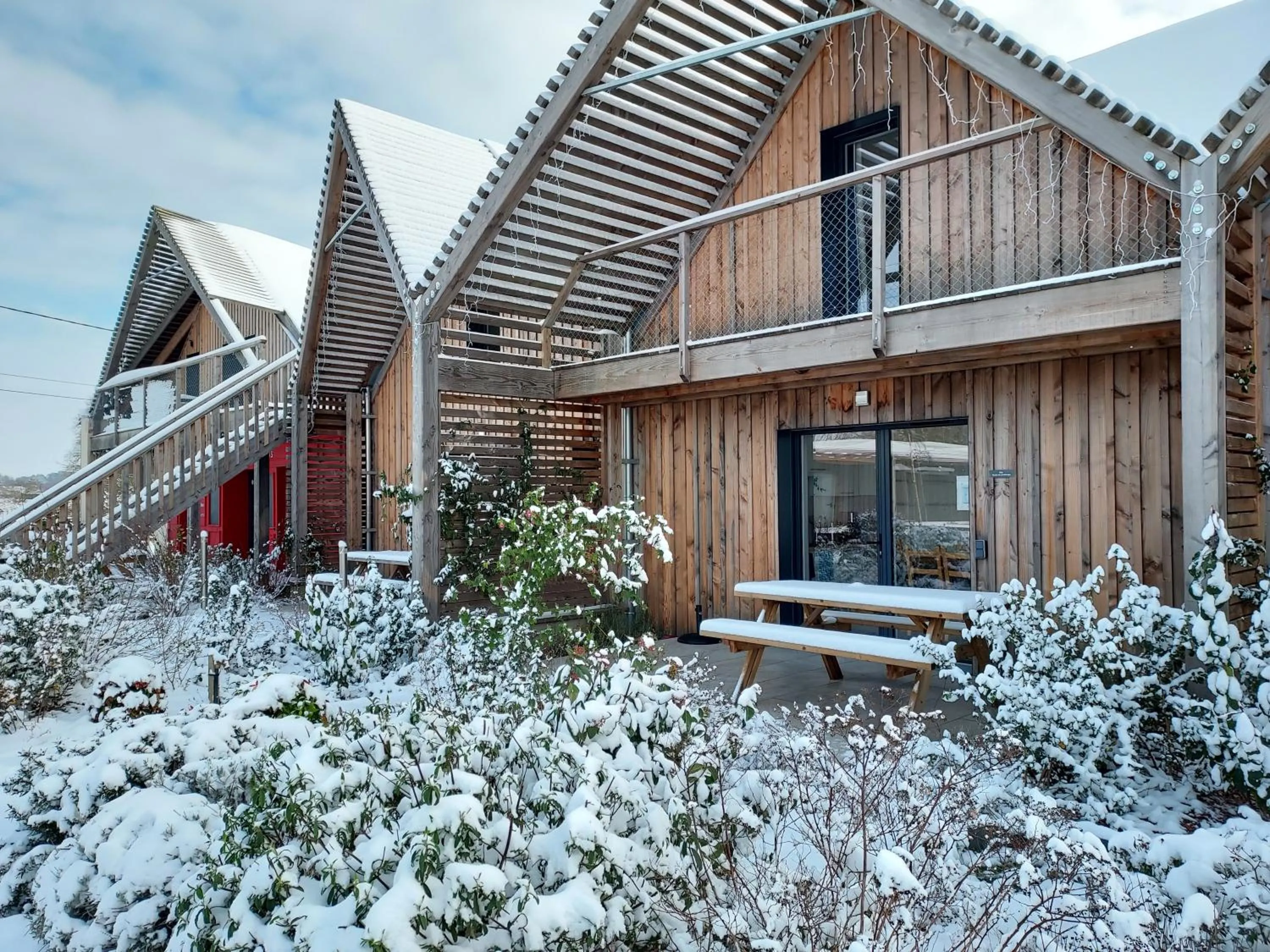 Skiing in Le jardin des 4 saisons