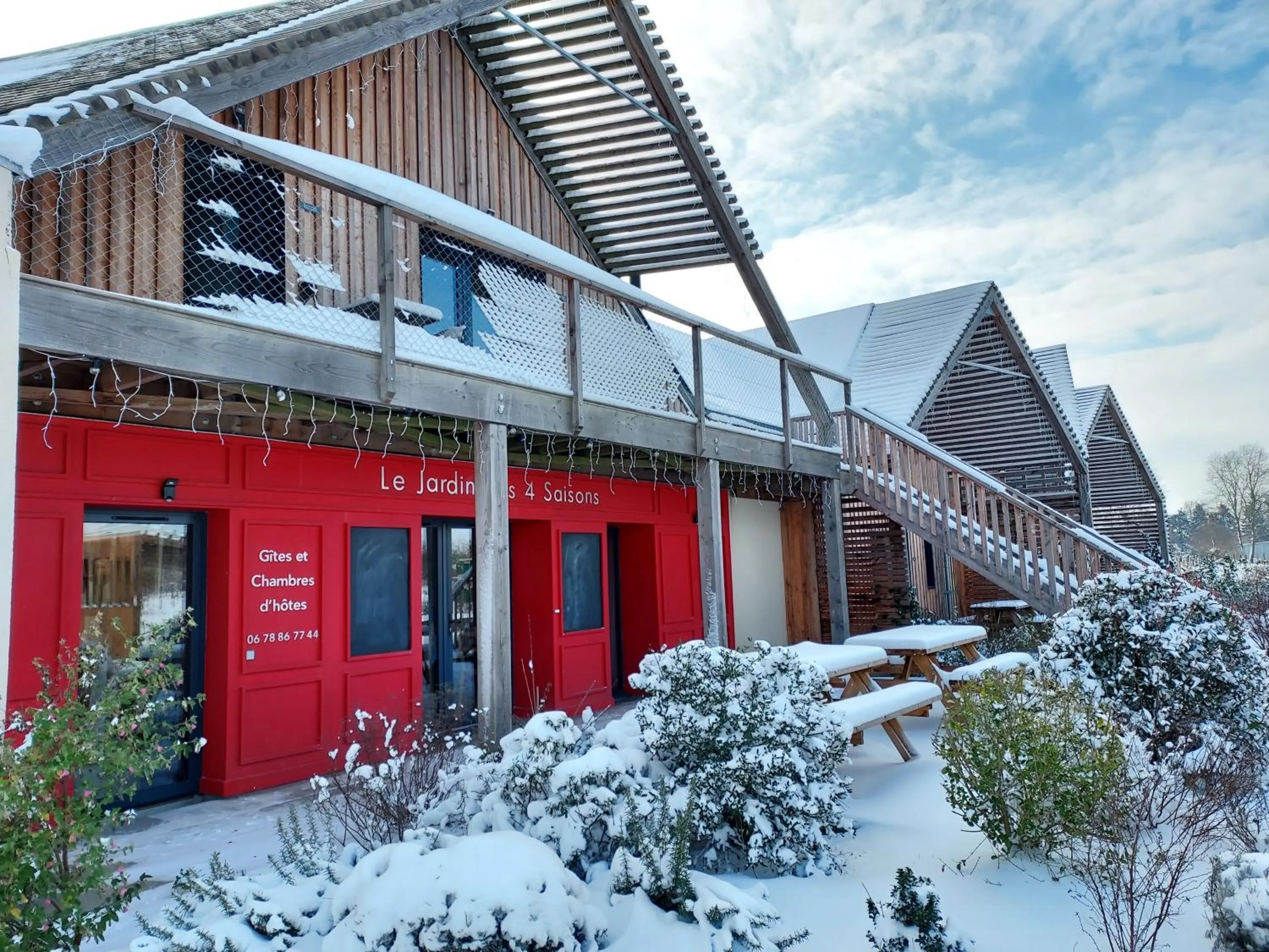 Skiing in Le jardin des 4 saisons