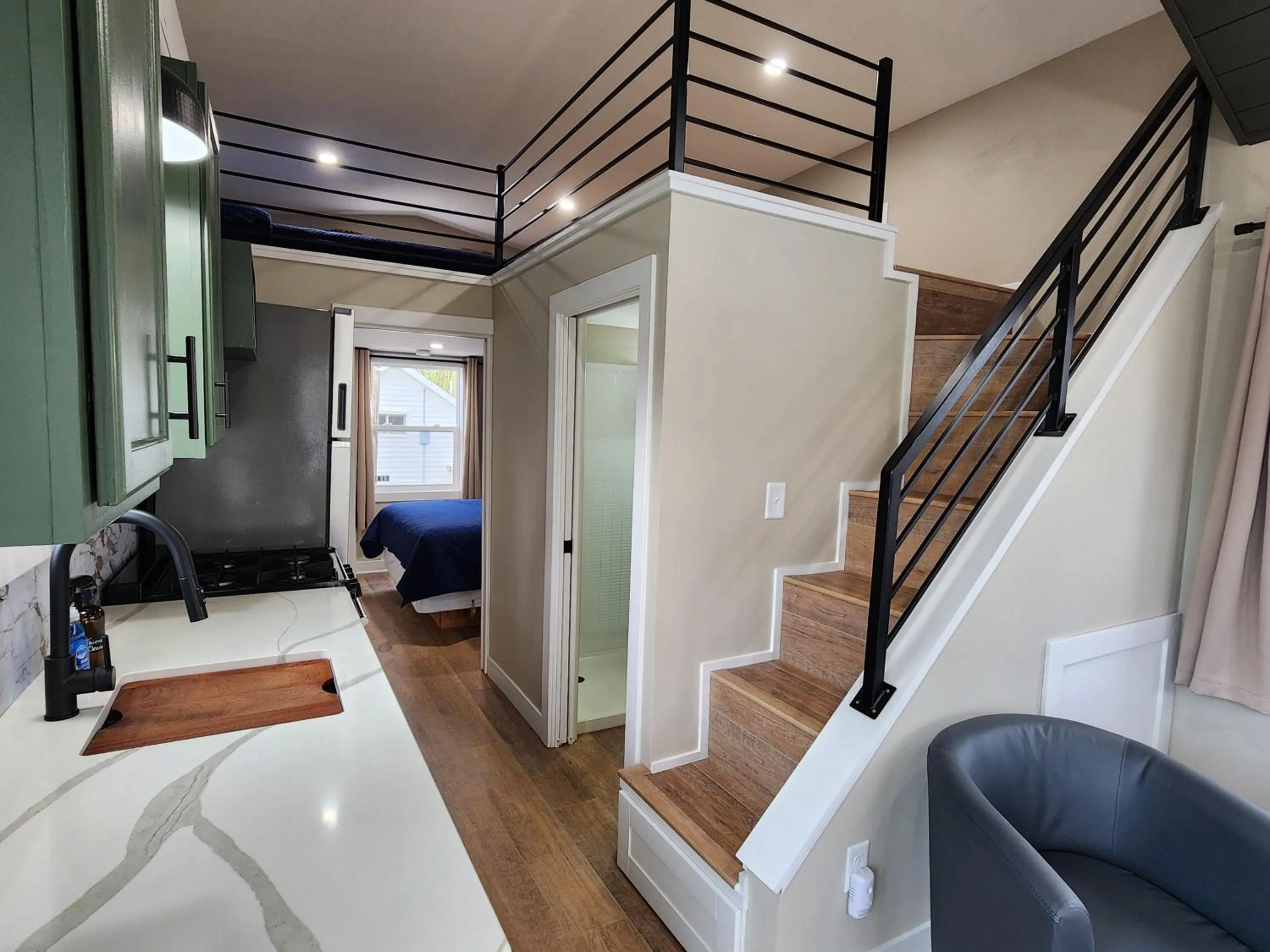 Bed in Riverside Resort