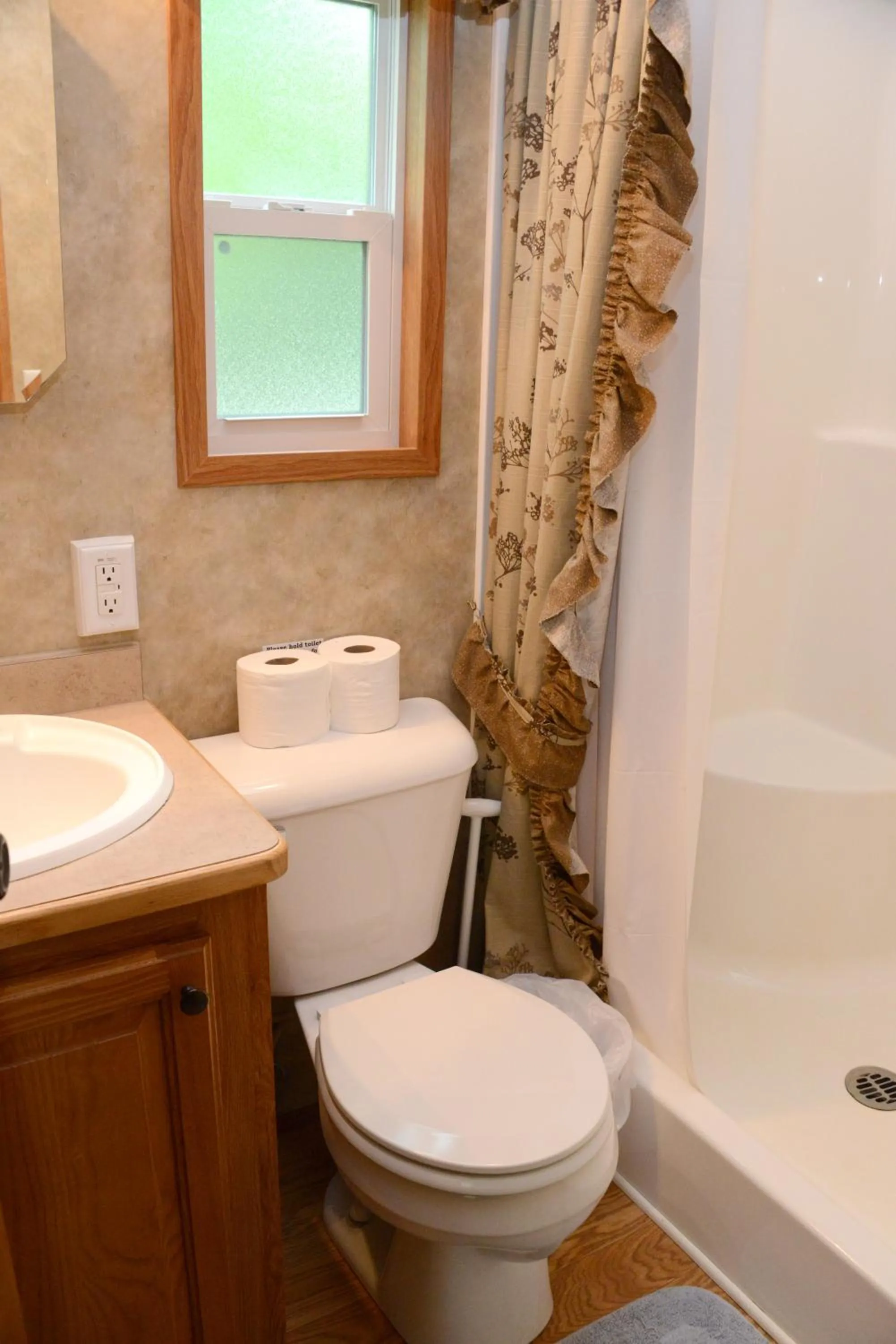 Shower in Riverside Resort