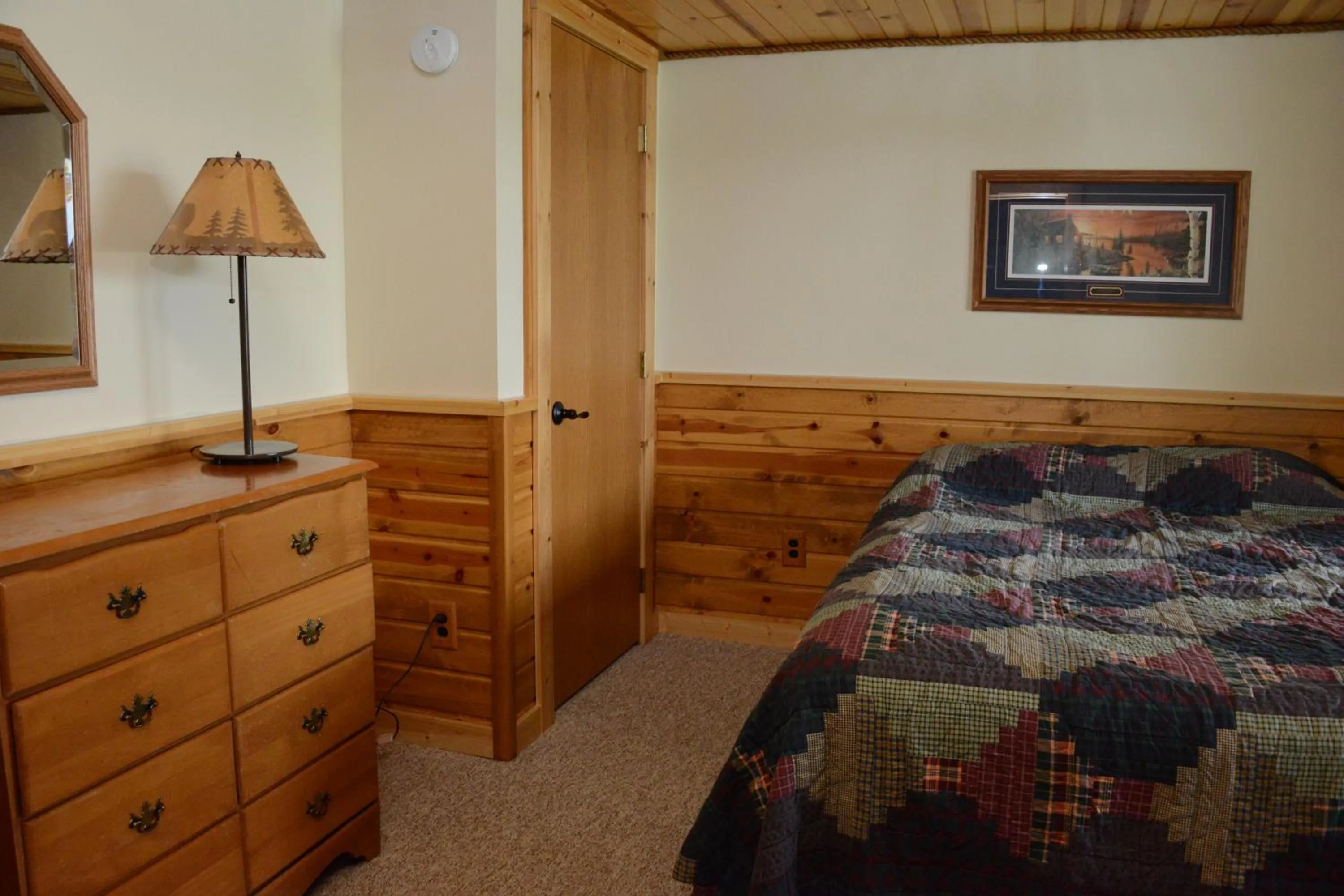 Bed in Riverside Resort